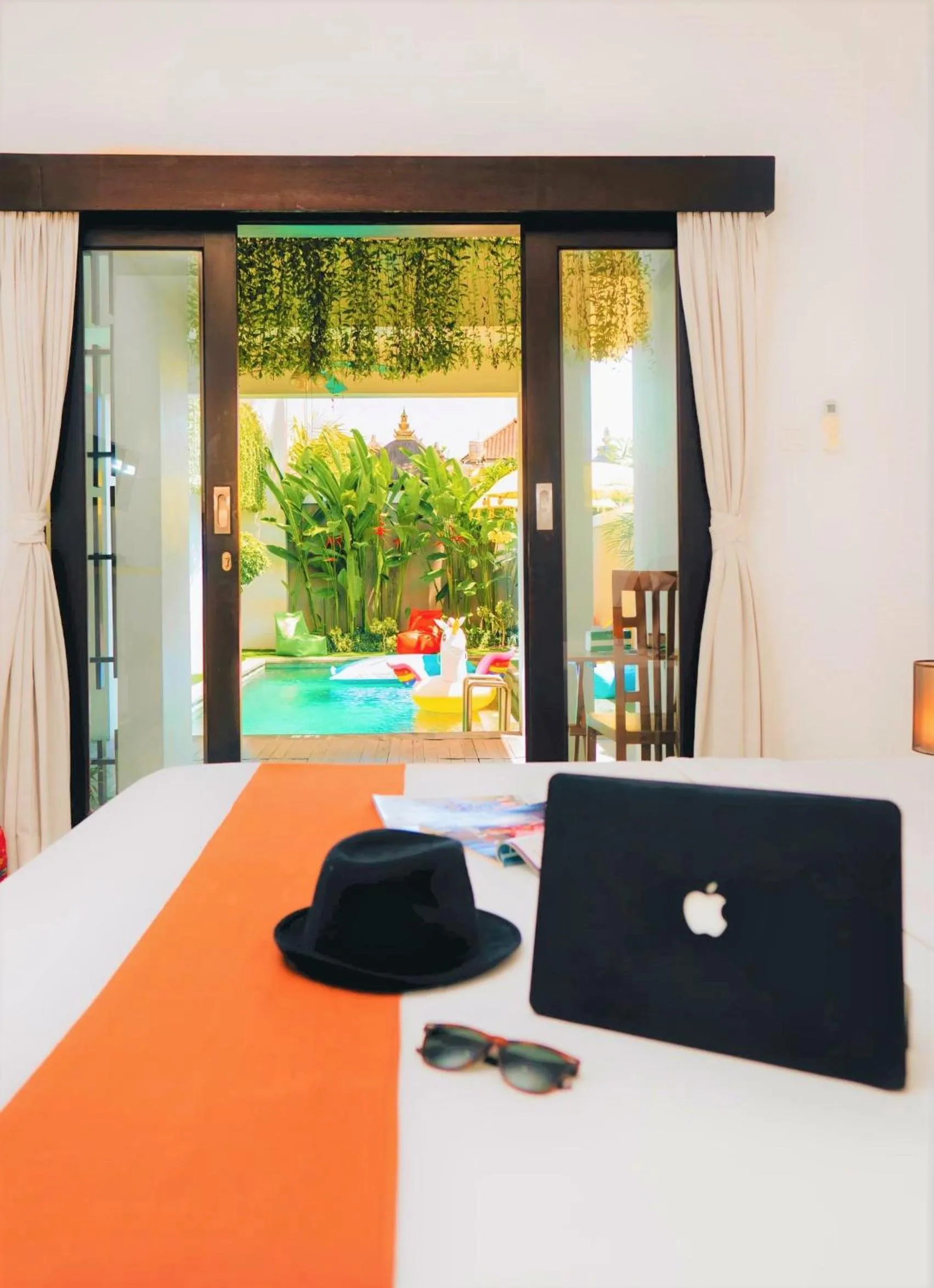 Pool view in Bahana Guest House