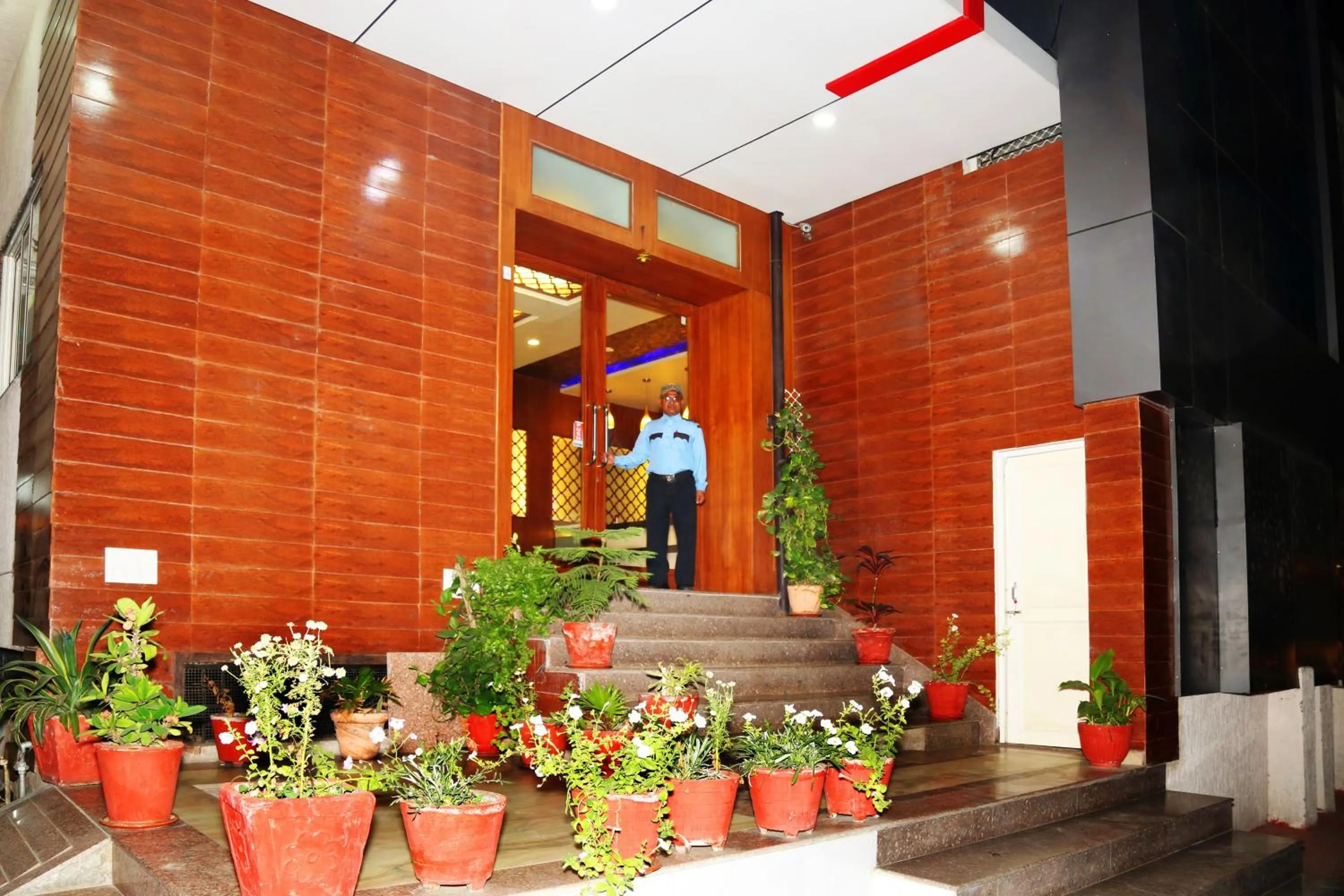 Facade/entrance in Narayans Leela Inn