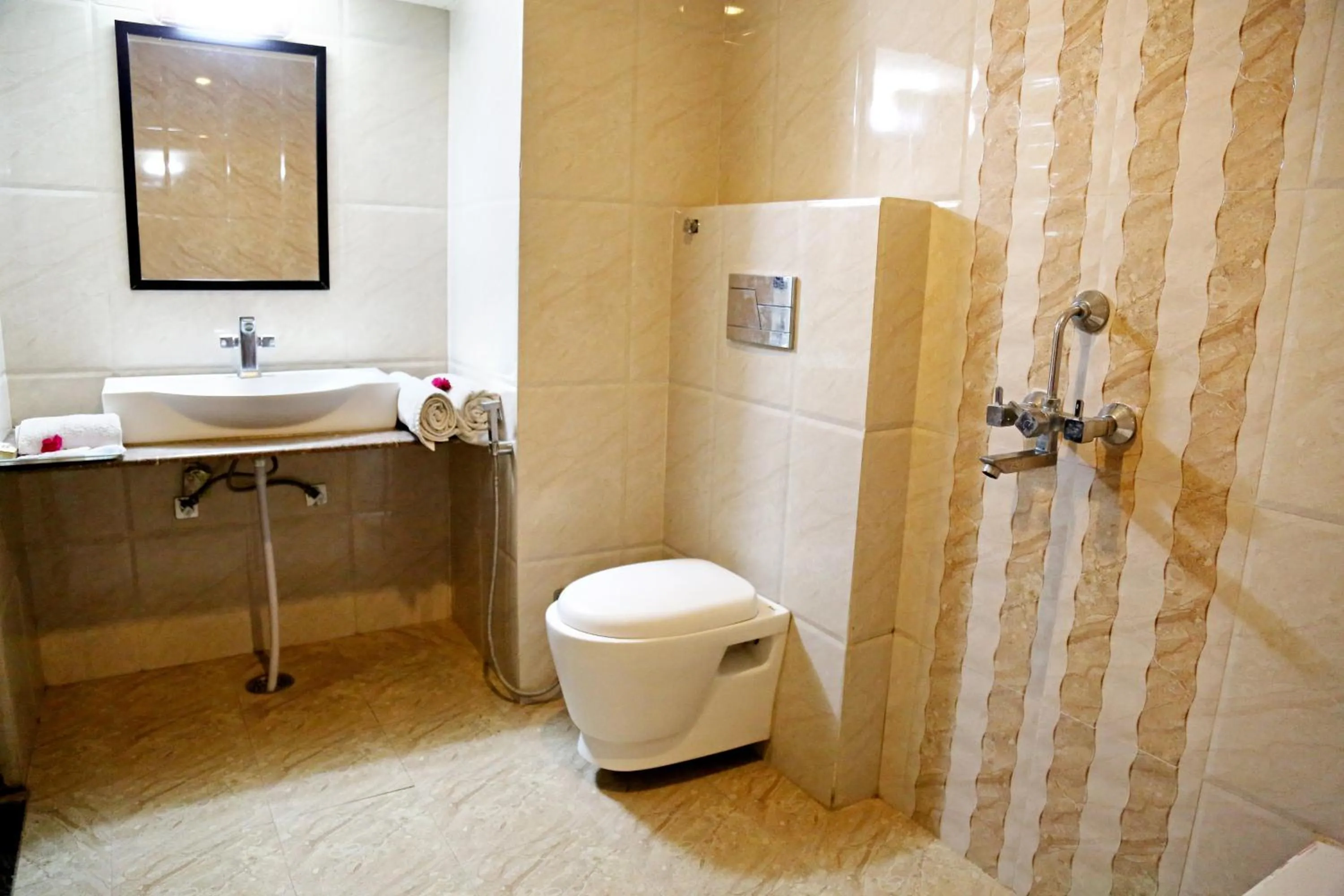 Bathroom in Narayans Leela Inn