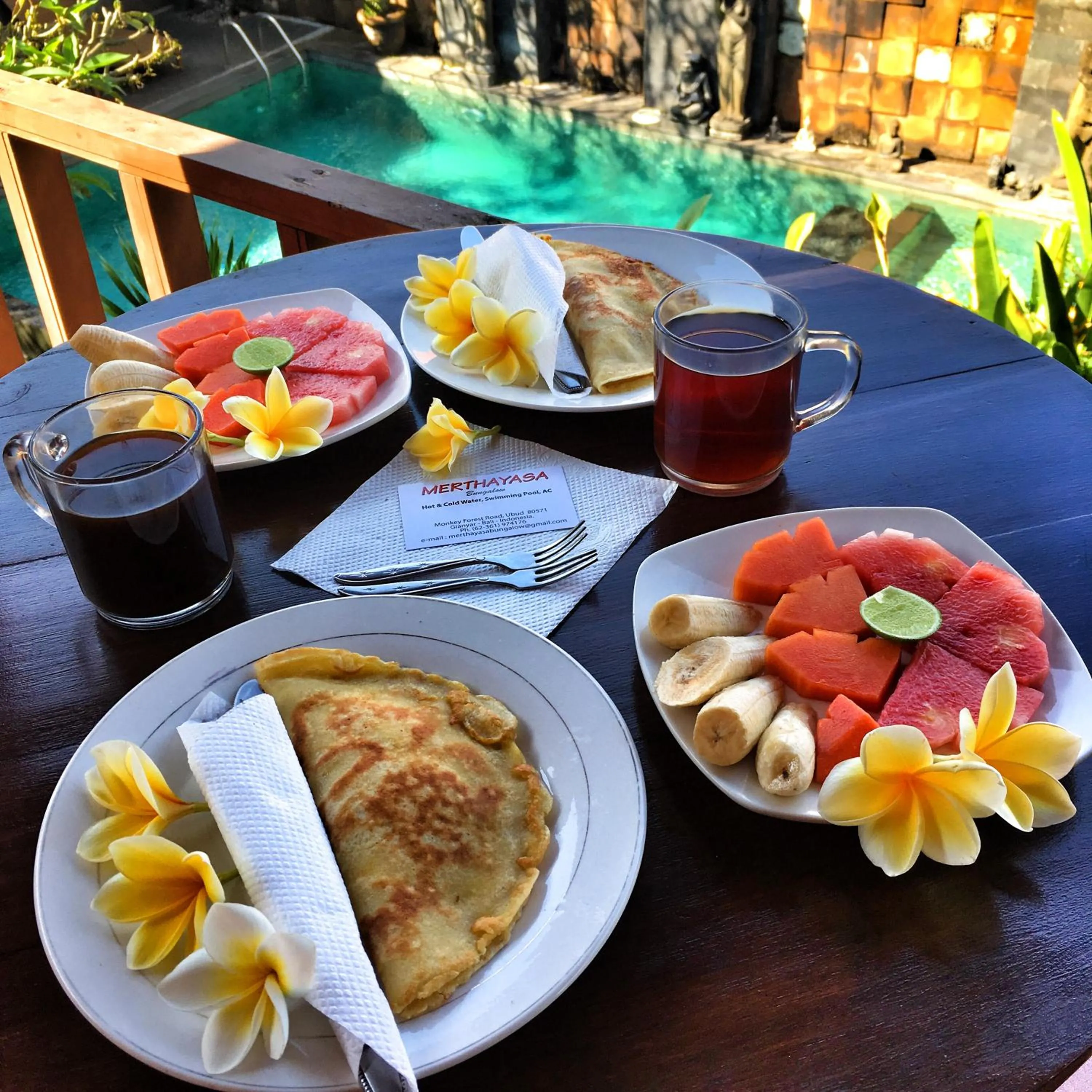 Breakfast in Merthayasa Bungalows
