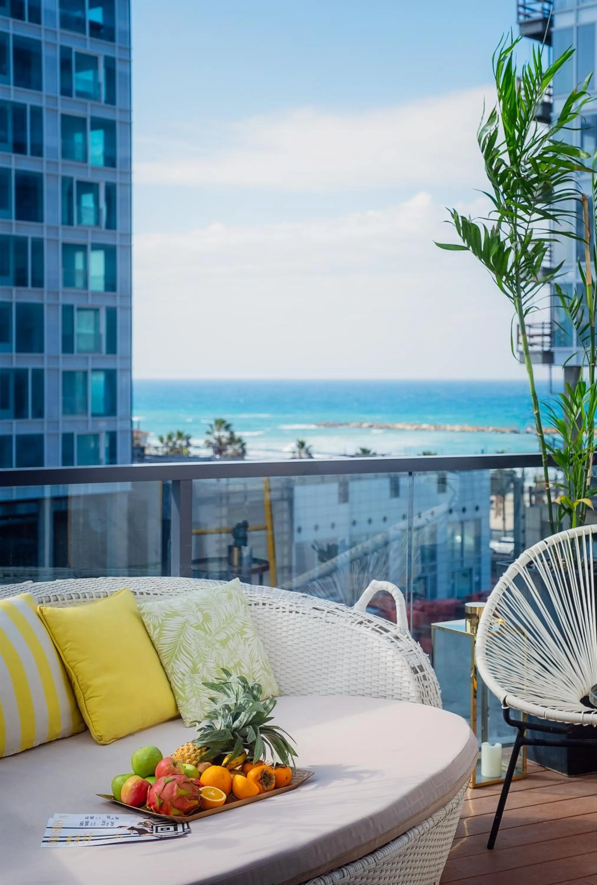 Balcony/Terrace in Brown Beach House Tel-Aviv, a member of Brown Hotels