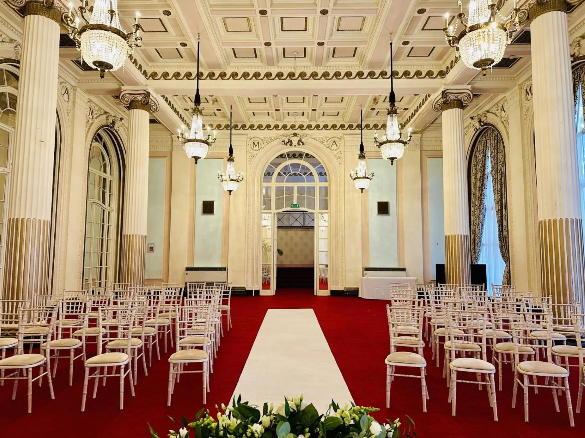 Seating area in Adelphi Hotel