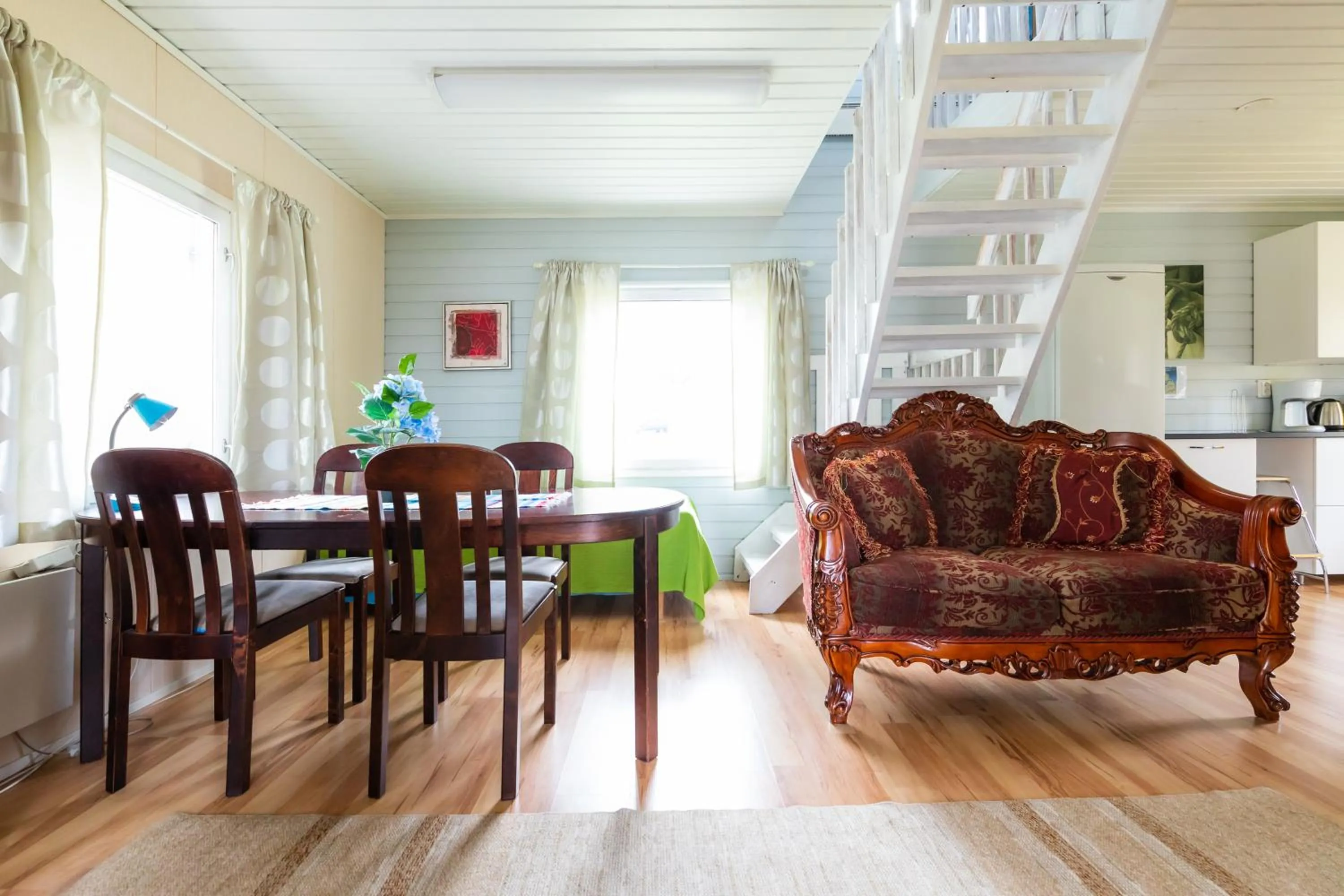 Dining area in Lossisaari Tourist Center