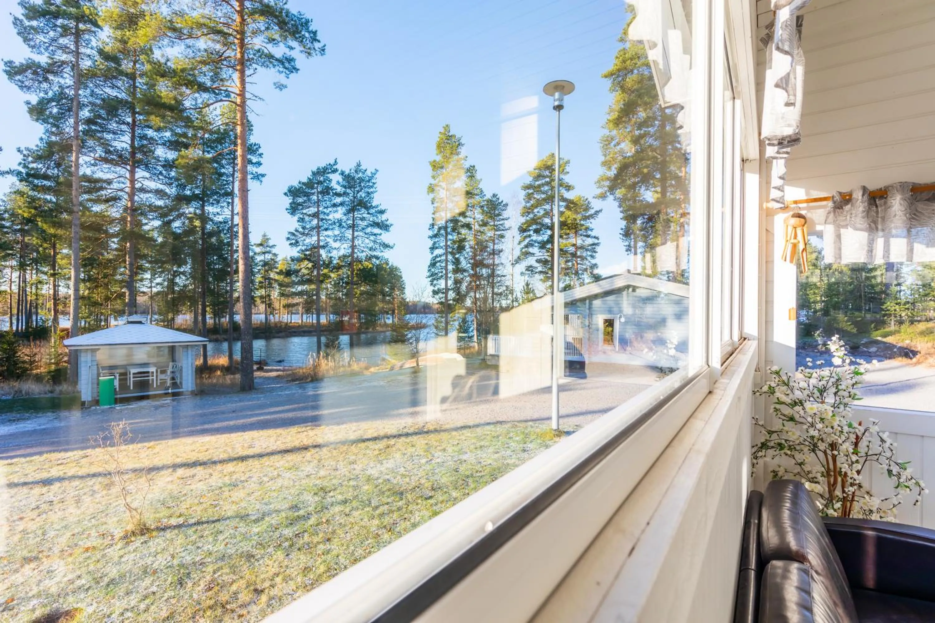 Lake view in Lossisaari Tourist Center