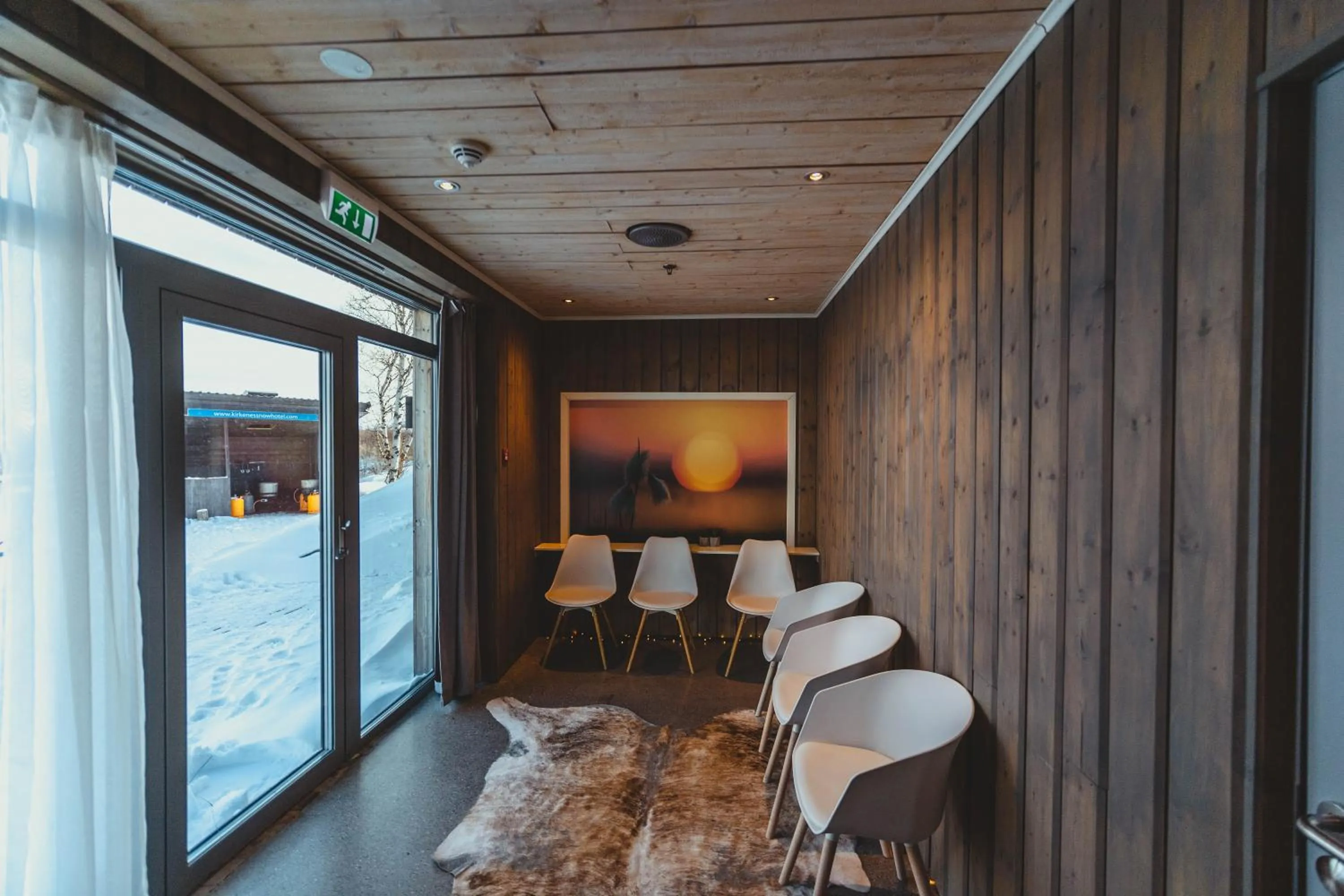 Sauna in Snow Resort Kirkenes