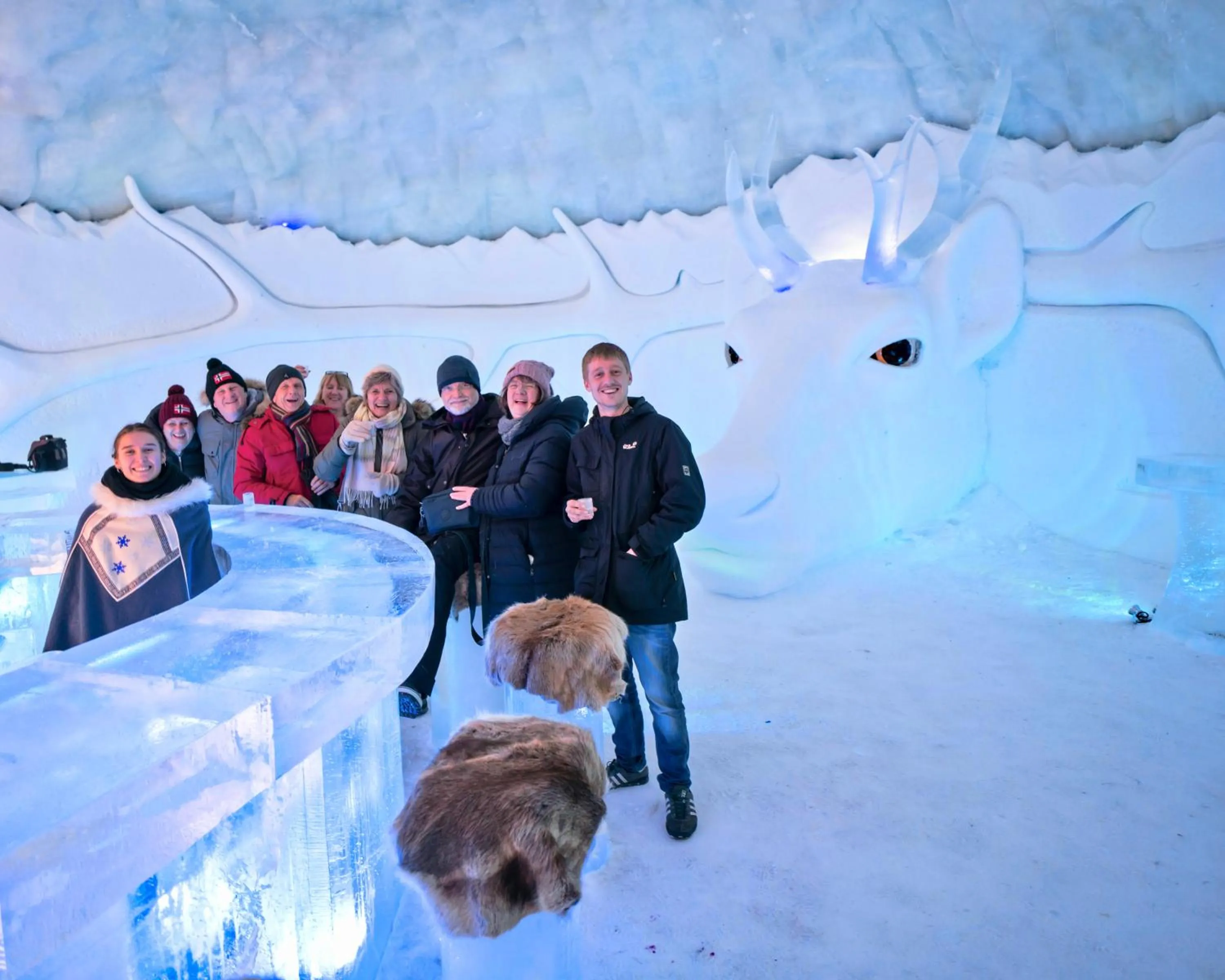 People in Snow Resort Kirkenes