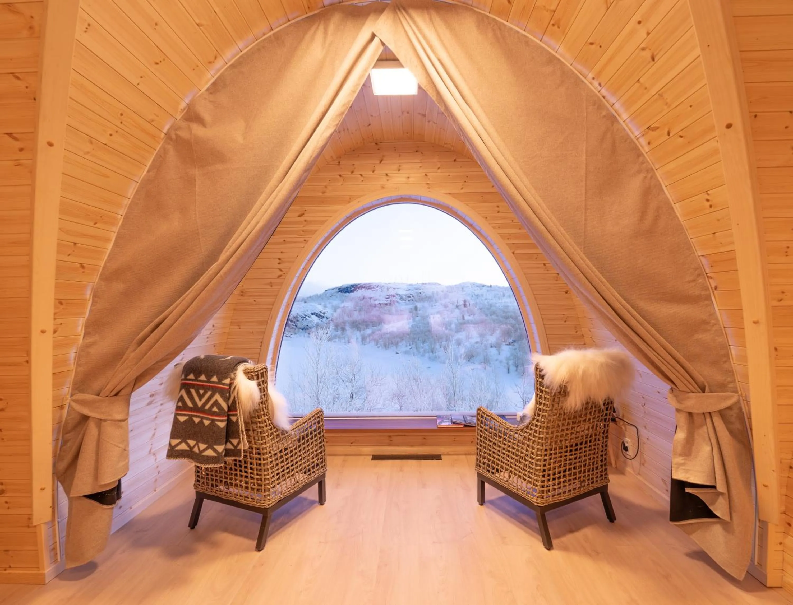 Natural landscape in Snow Resort Kirkenes