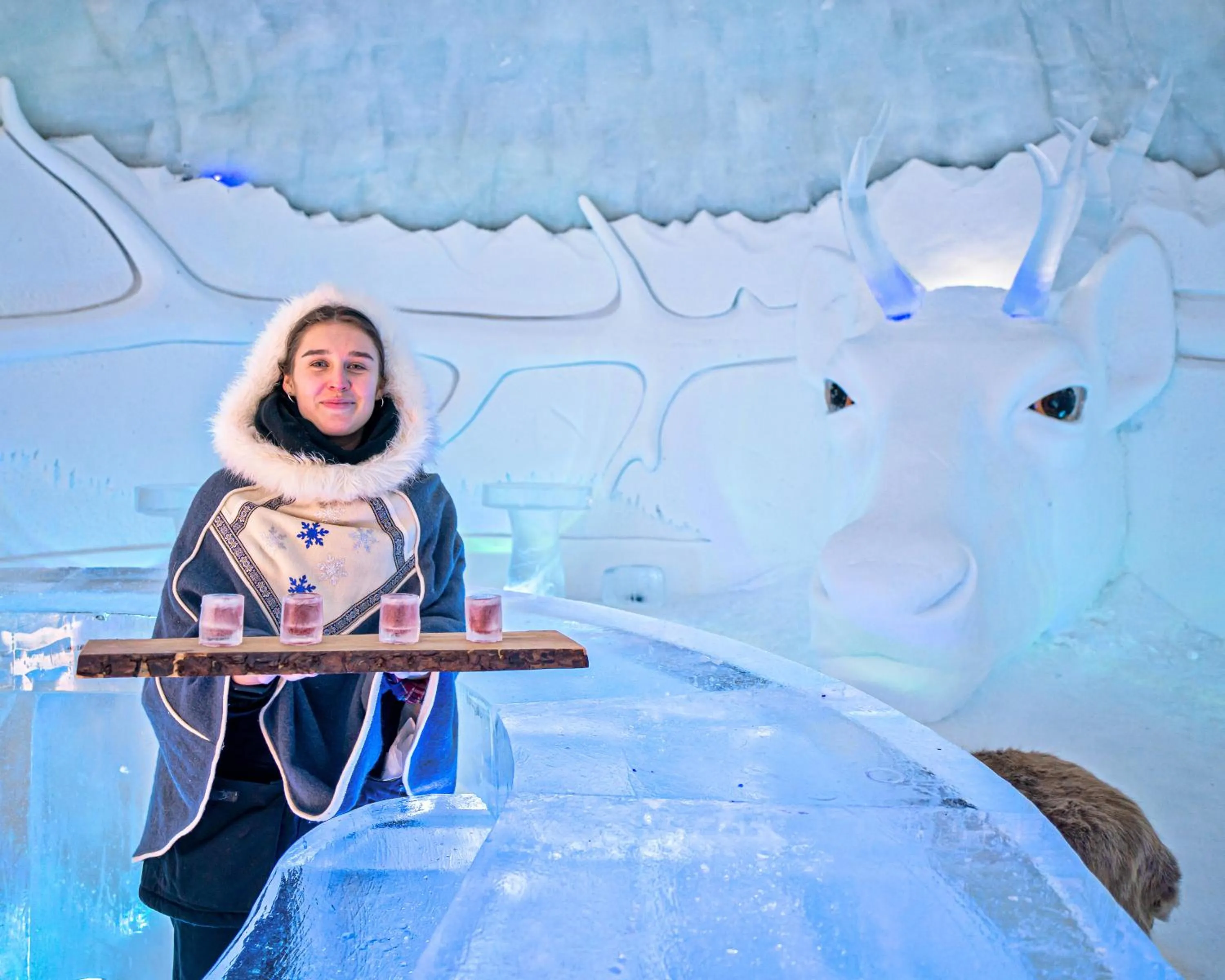People in Snow Resort Kirkenes