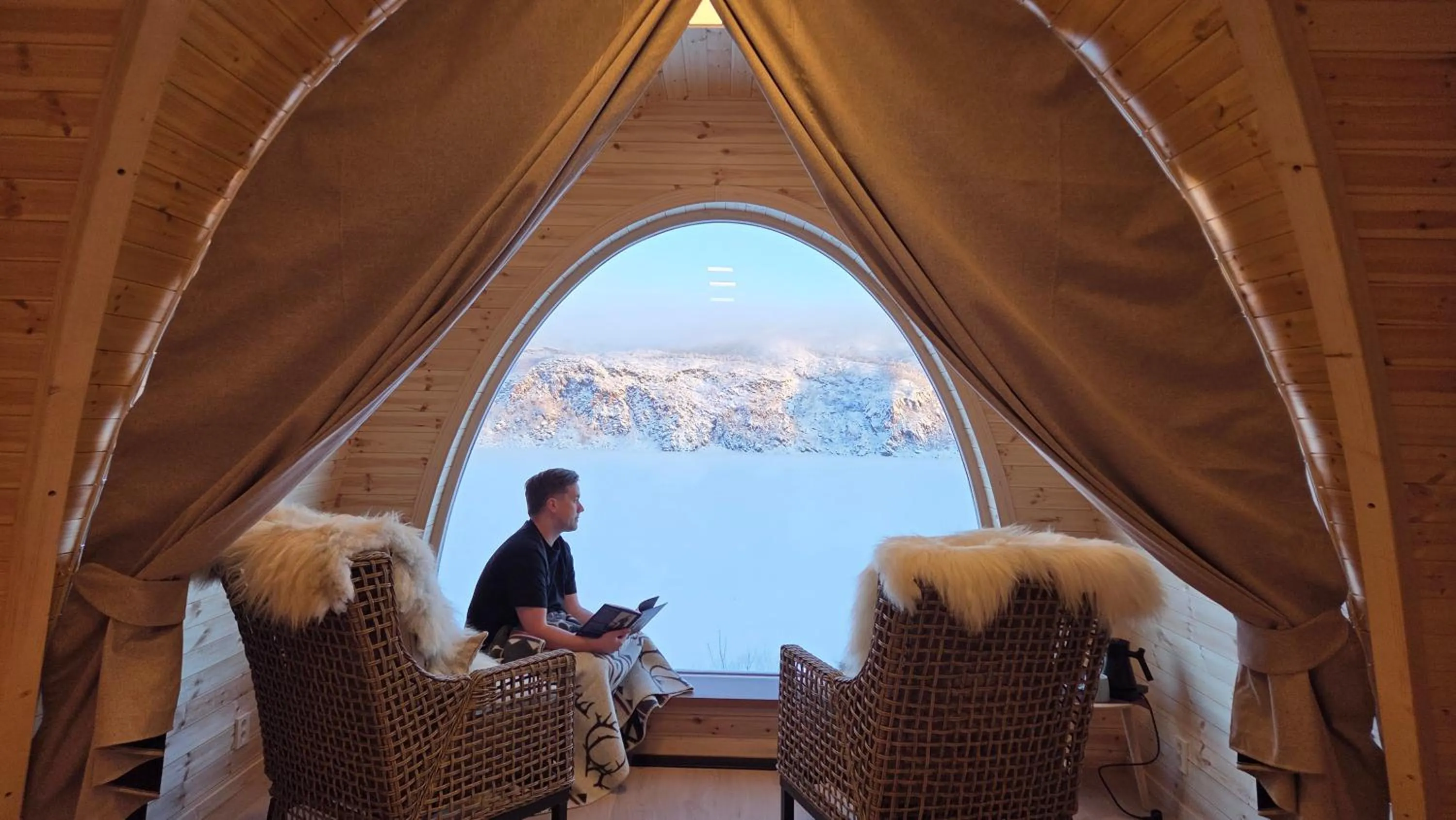 People in Snow Resort Kirkenes