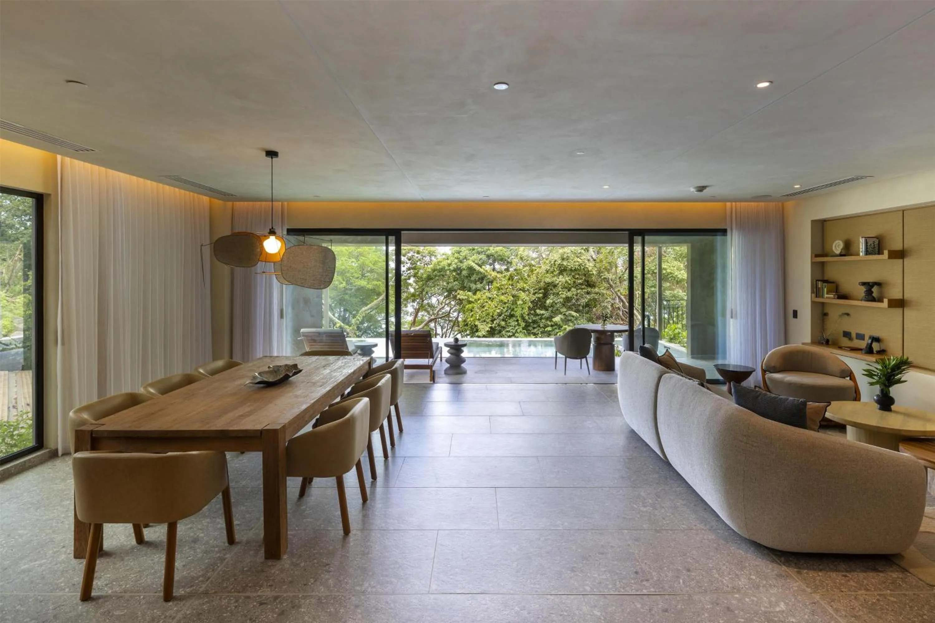 Living room in Waldorf Astoria Costa Rica Punta Cacique