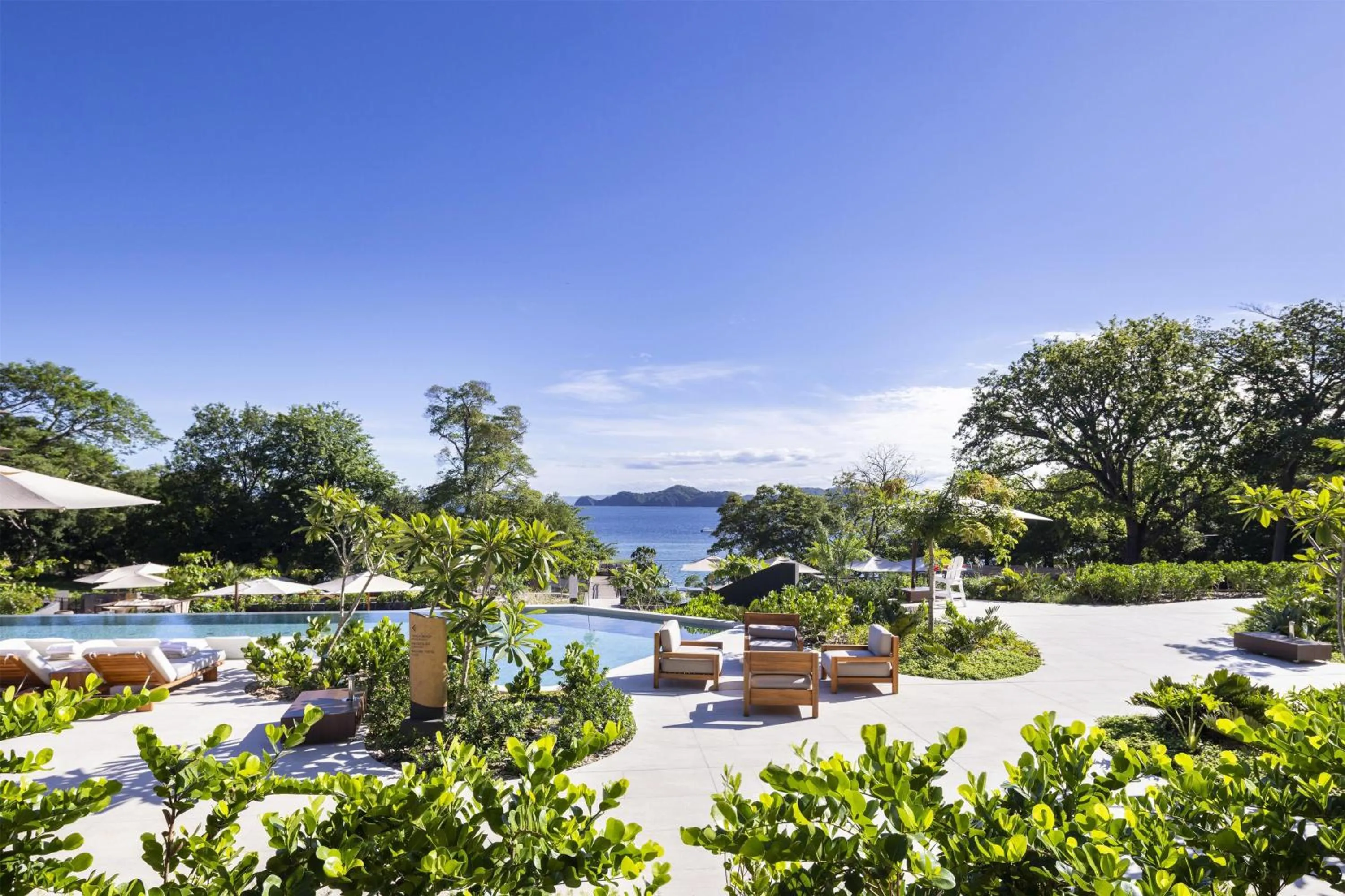 Pool view in Waldorf Astoria Costa Rica Punta Cacique