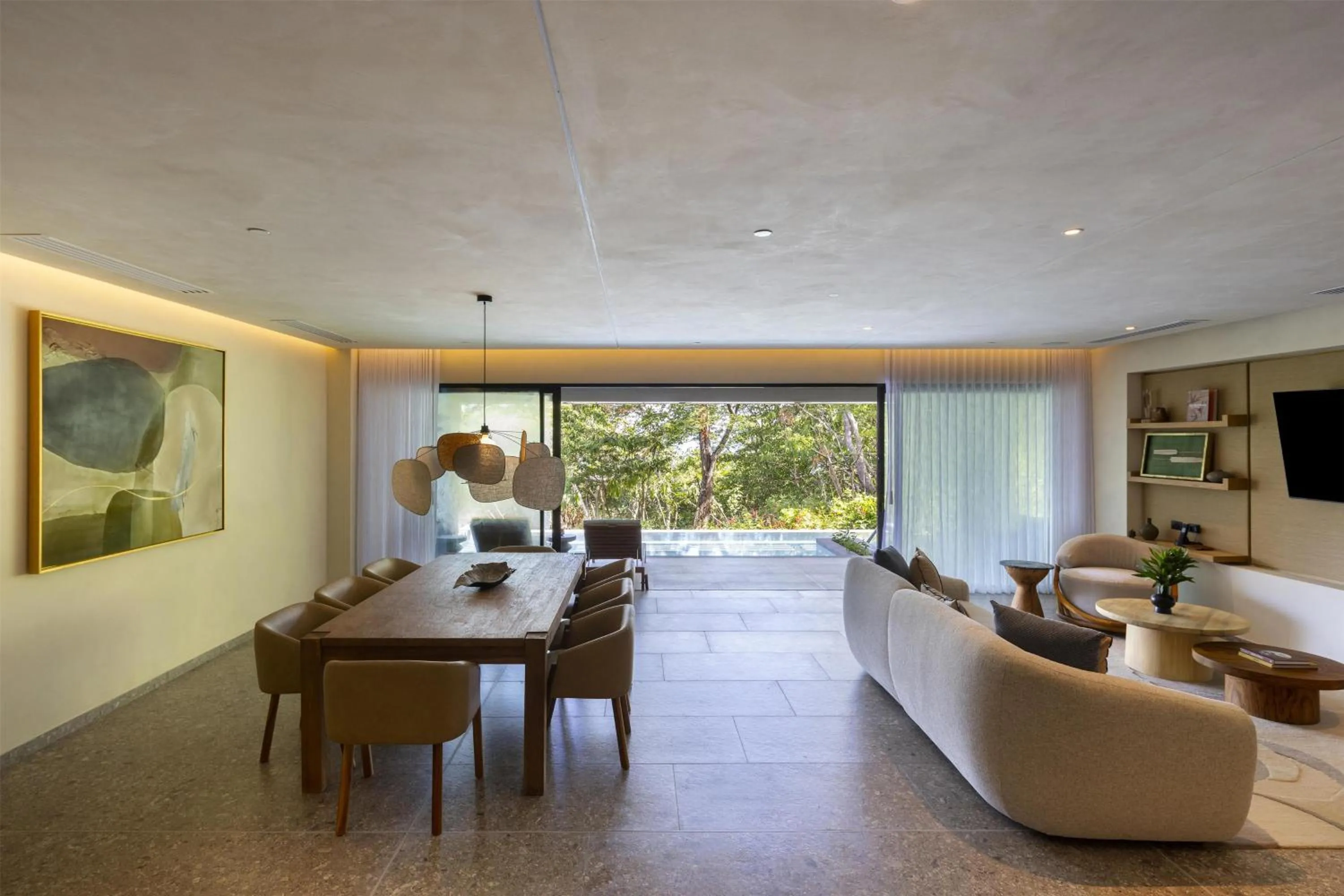 Living room in Waldorf Astoria Costa Rica Punta Cacique