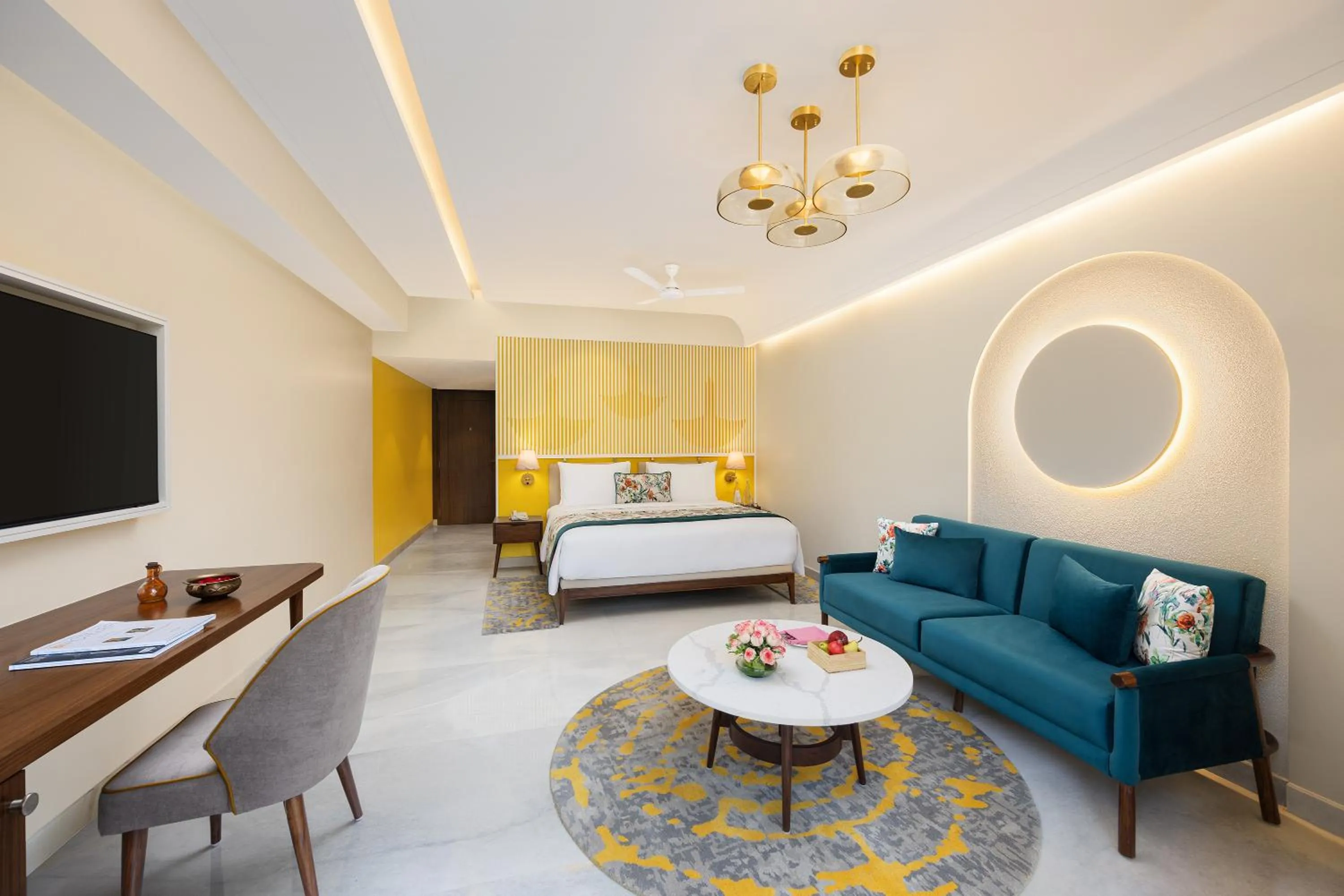 Seating area, Bed in Aloha On The Ganges by Leisure Hotels