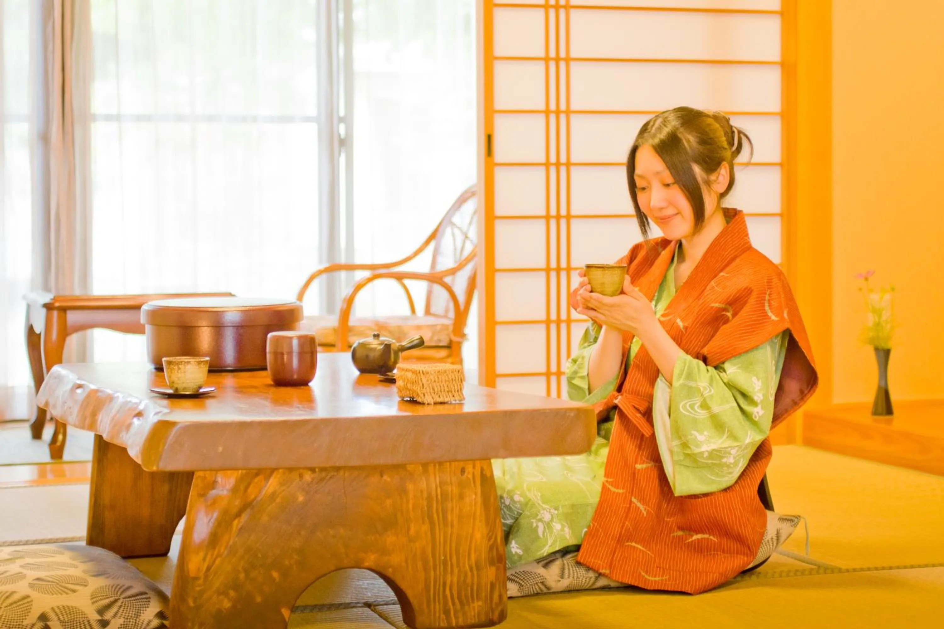People in Tawarayama Onsen Ryokan Minawa