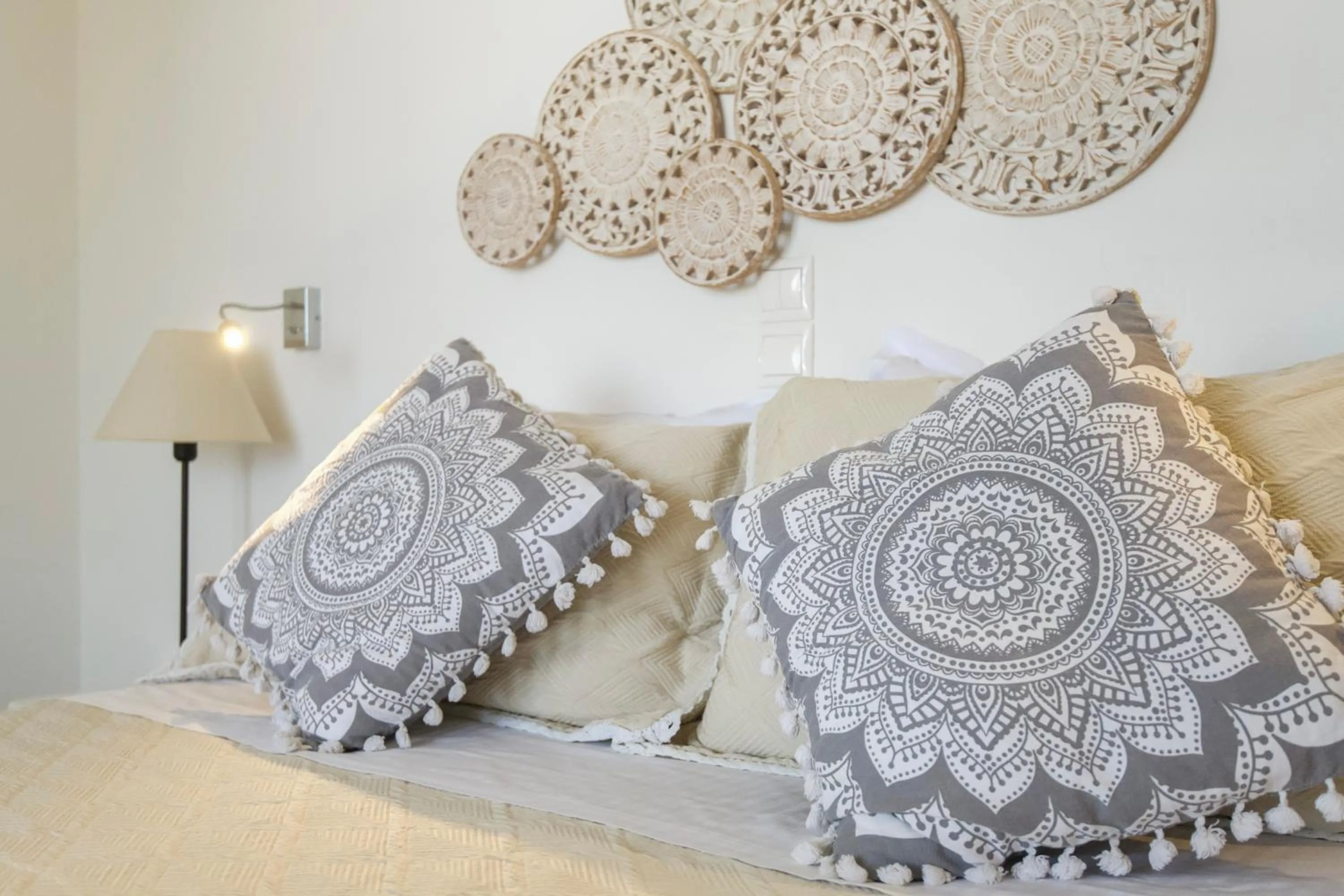 Bed in Margarita Studios Ambelas