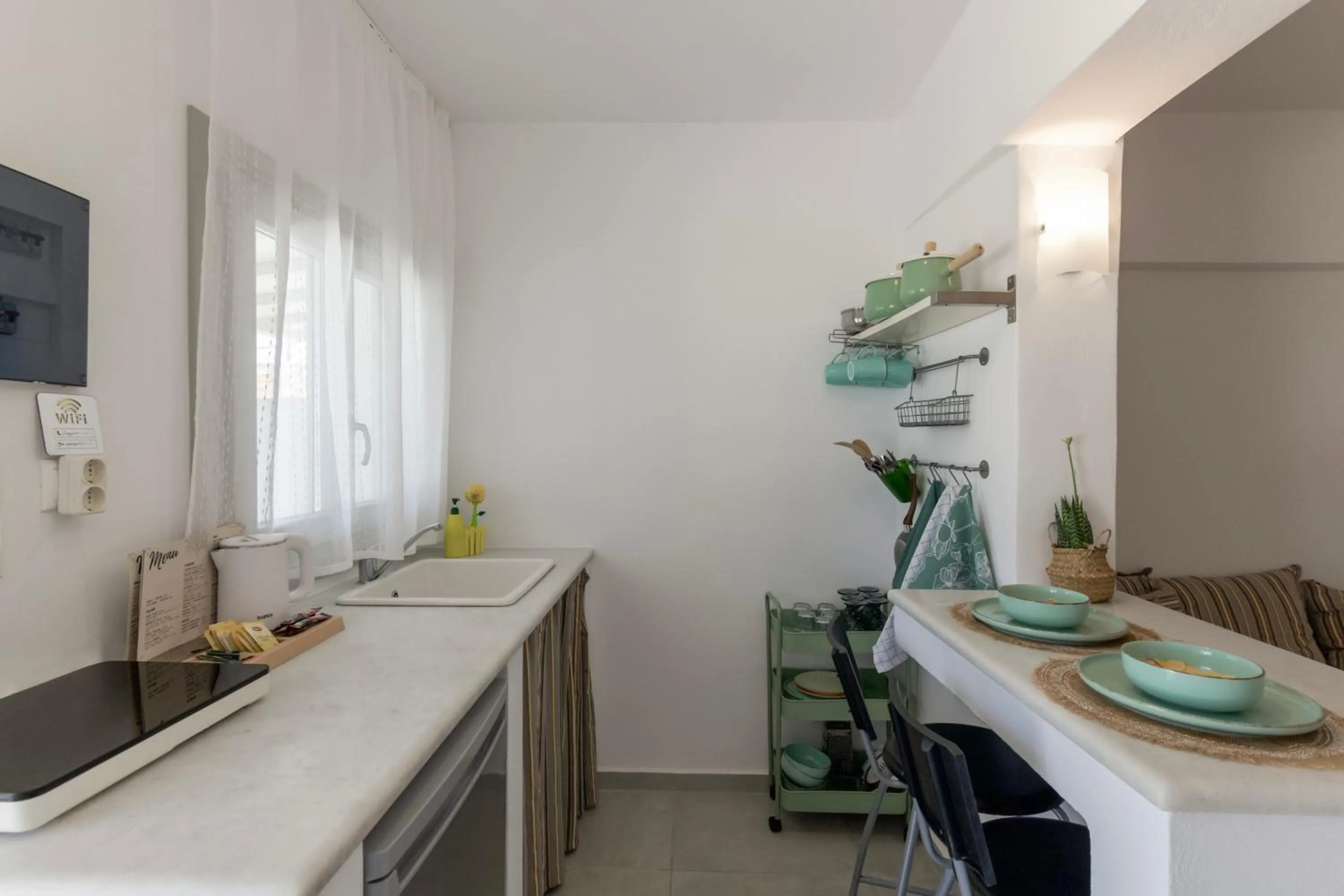Kitchen or kitchenette in Margarita Studios Ambelas