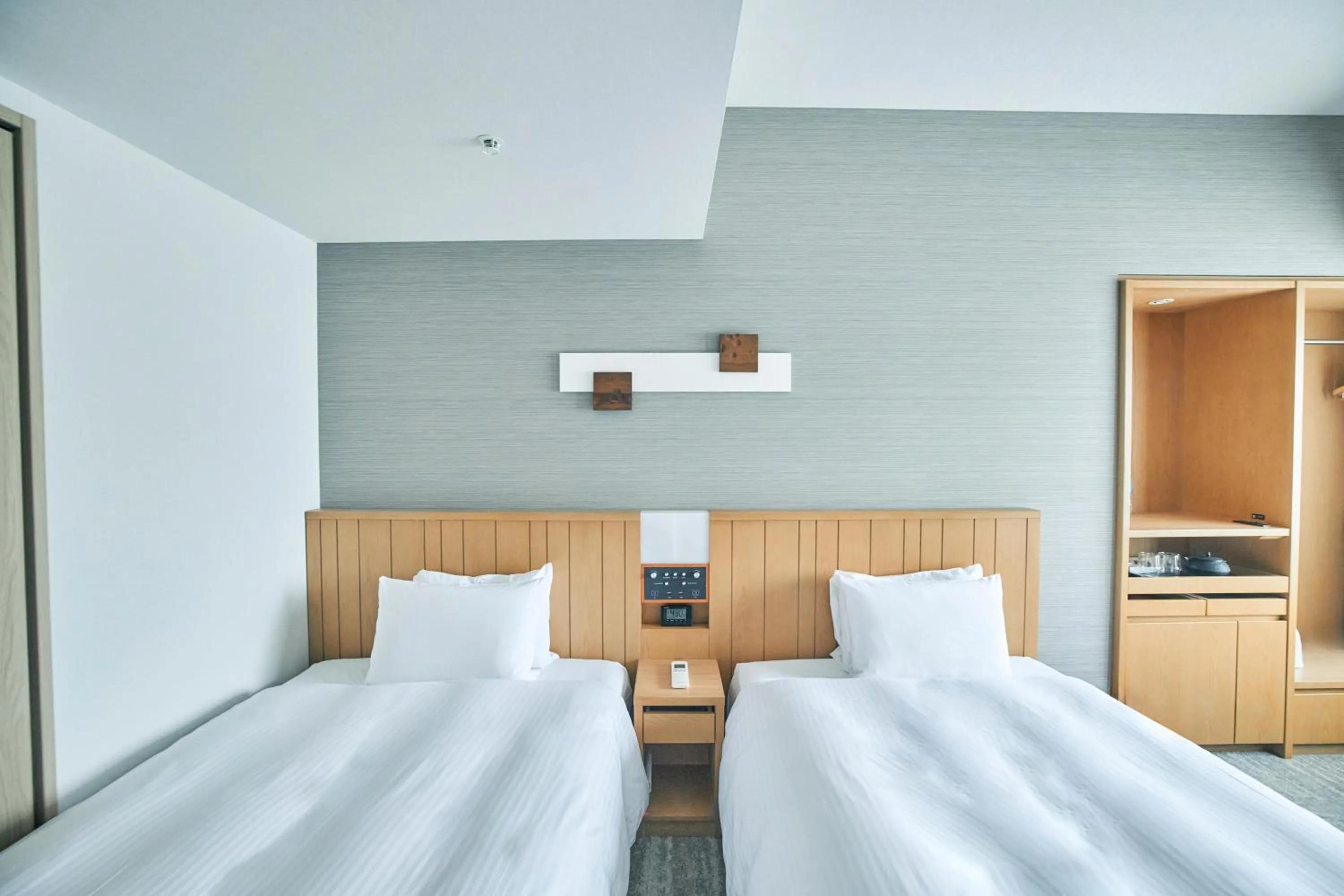 Bed in Hotel Traveltine Kyoto Kiyamachi