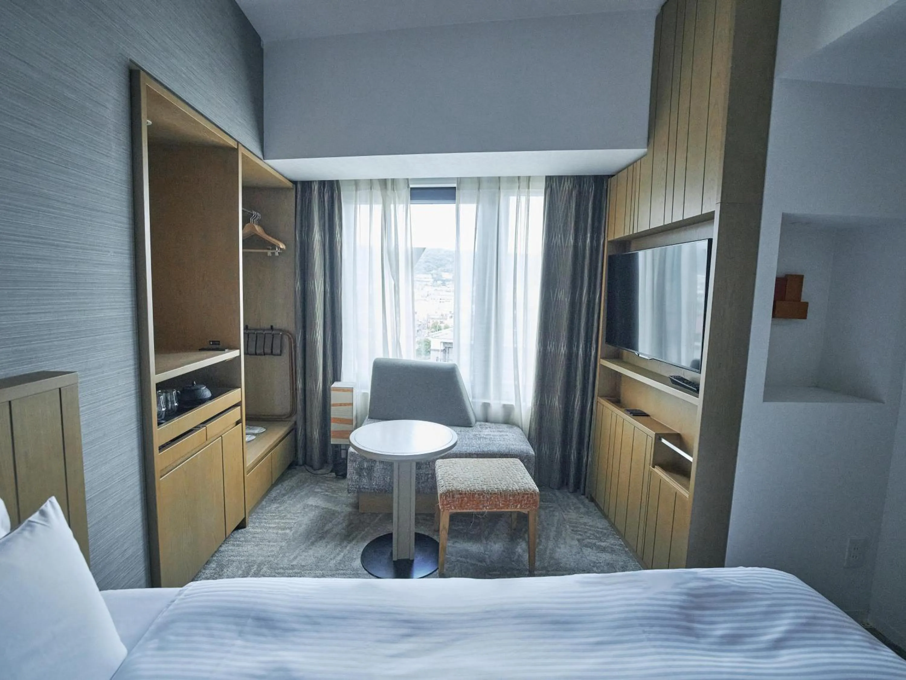 Photo of the whole room, Bed in Hotel Traveltine Kyoto Kiyamachi