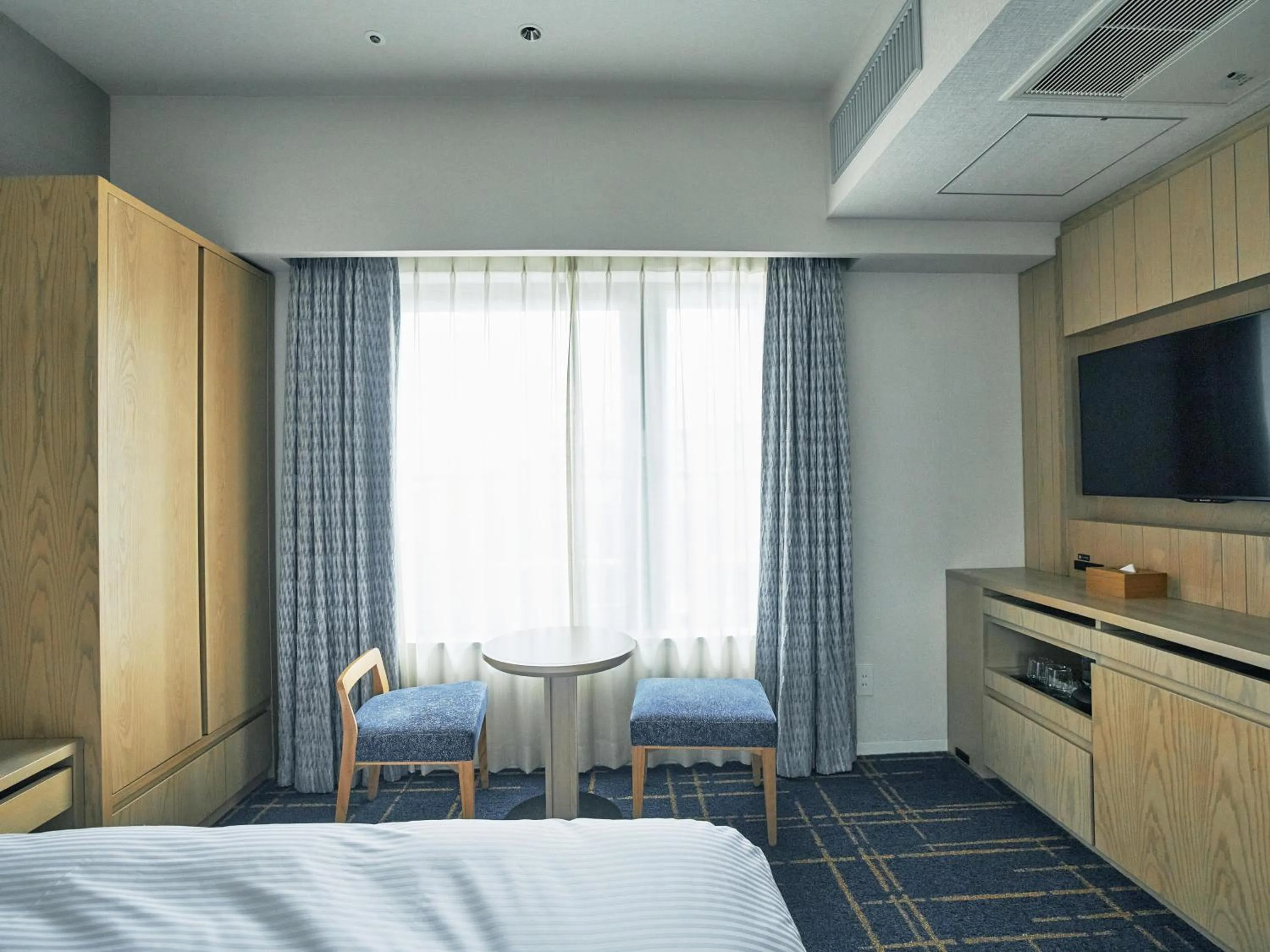 Photo of the whole room, Bed in Hotel Traveltine Kyoto Kiyamachi