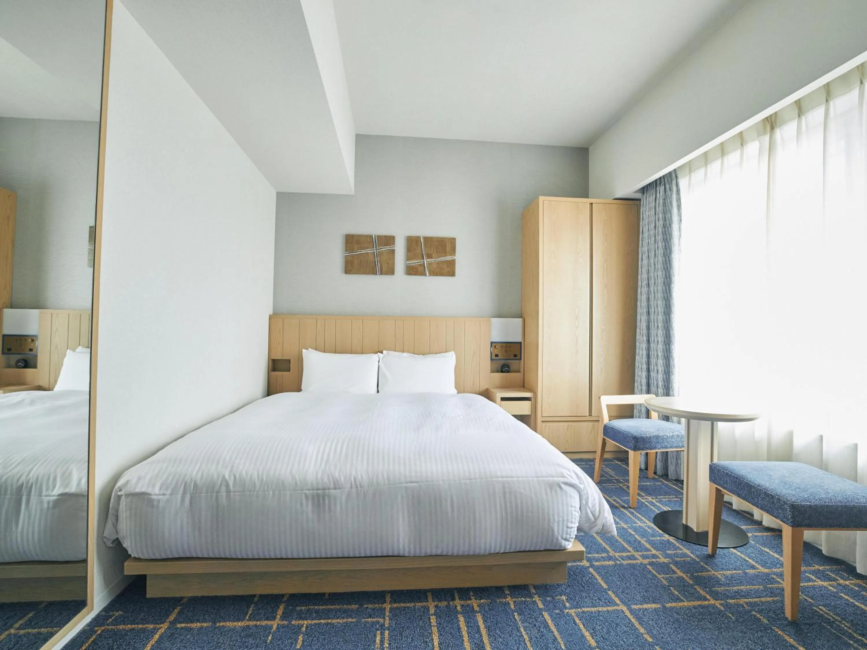 Photo of the whole room, Bed in Hotel Traveltine Kyoto Kiyamachi