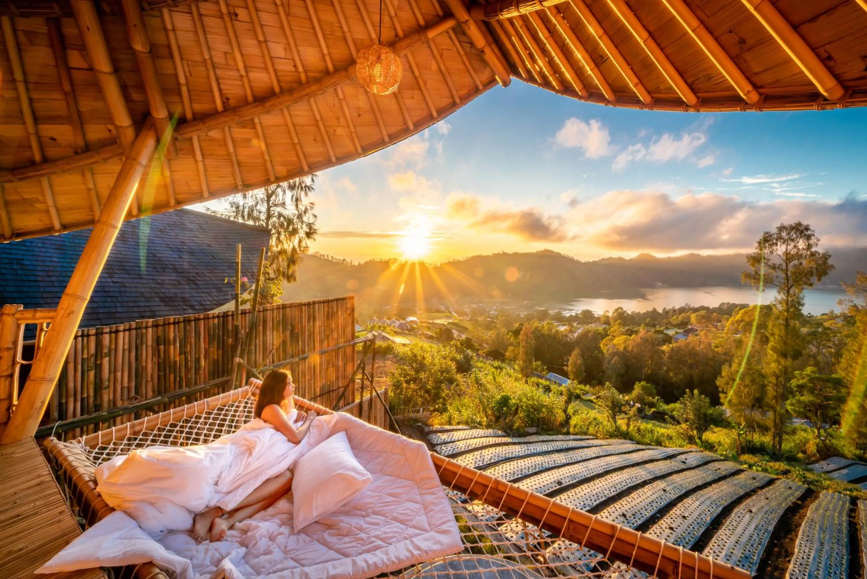 Natural landscape in The Dewi Eco Bamboo Villa