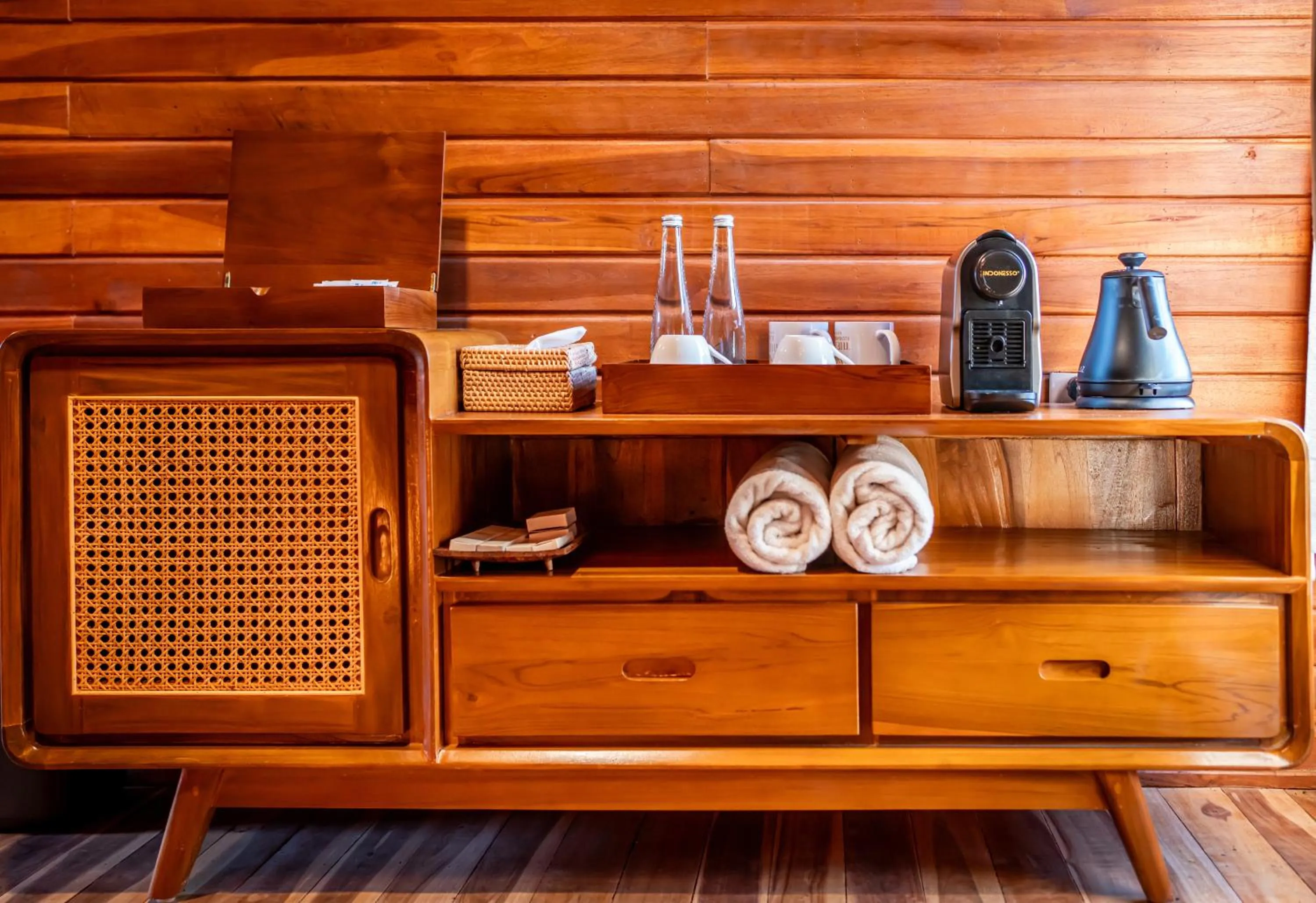Coffee/tea facilities in The Dewi Eco Bamboo Villa