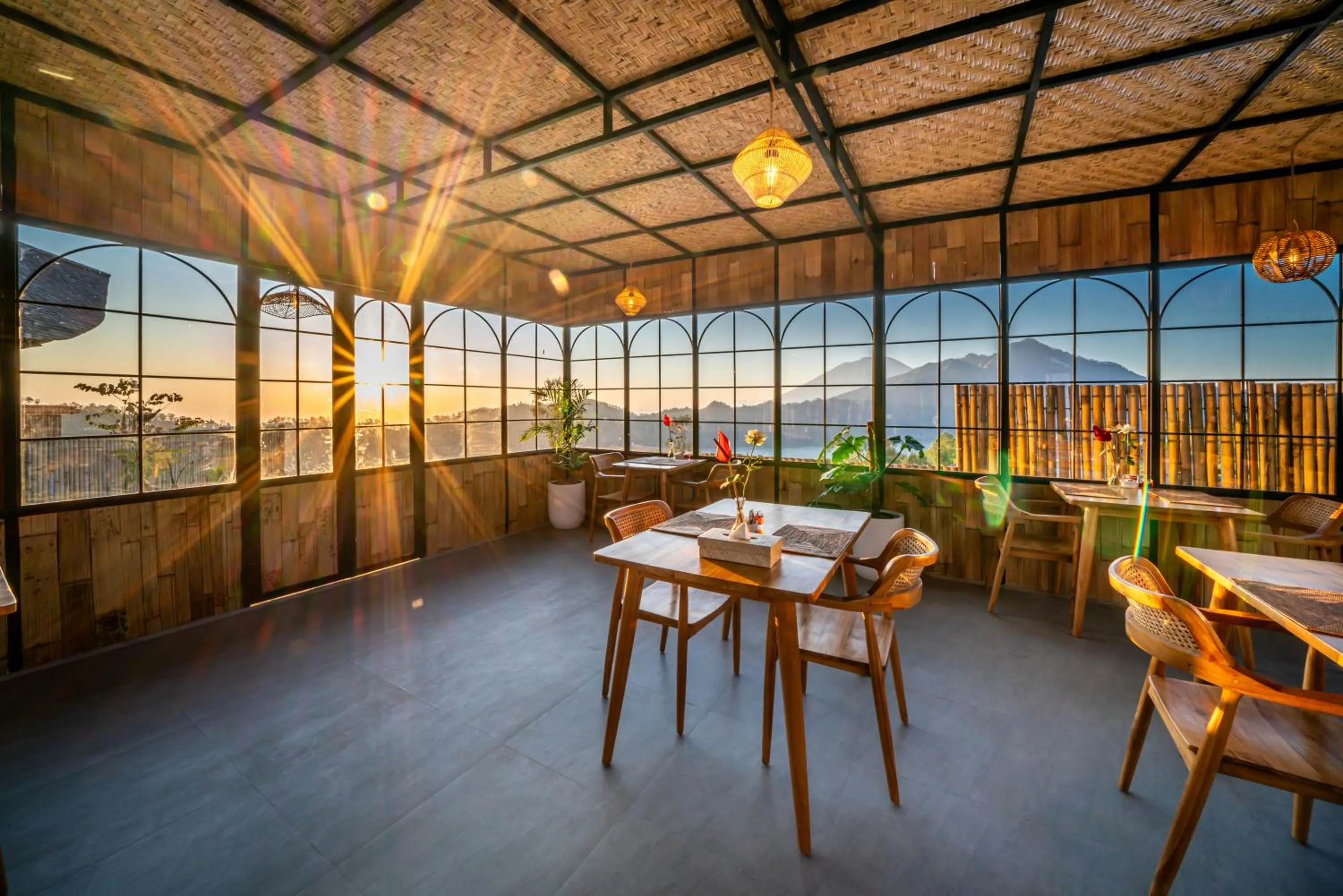Restaurant/places to eat in The Dewi Eco Bamboo Villa