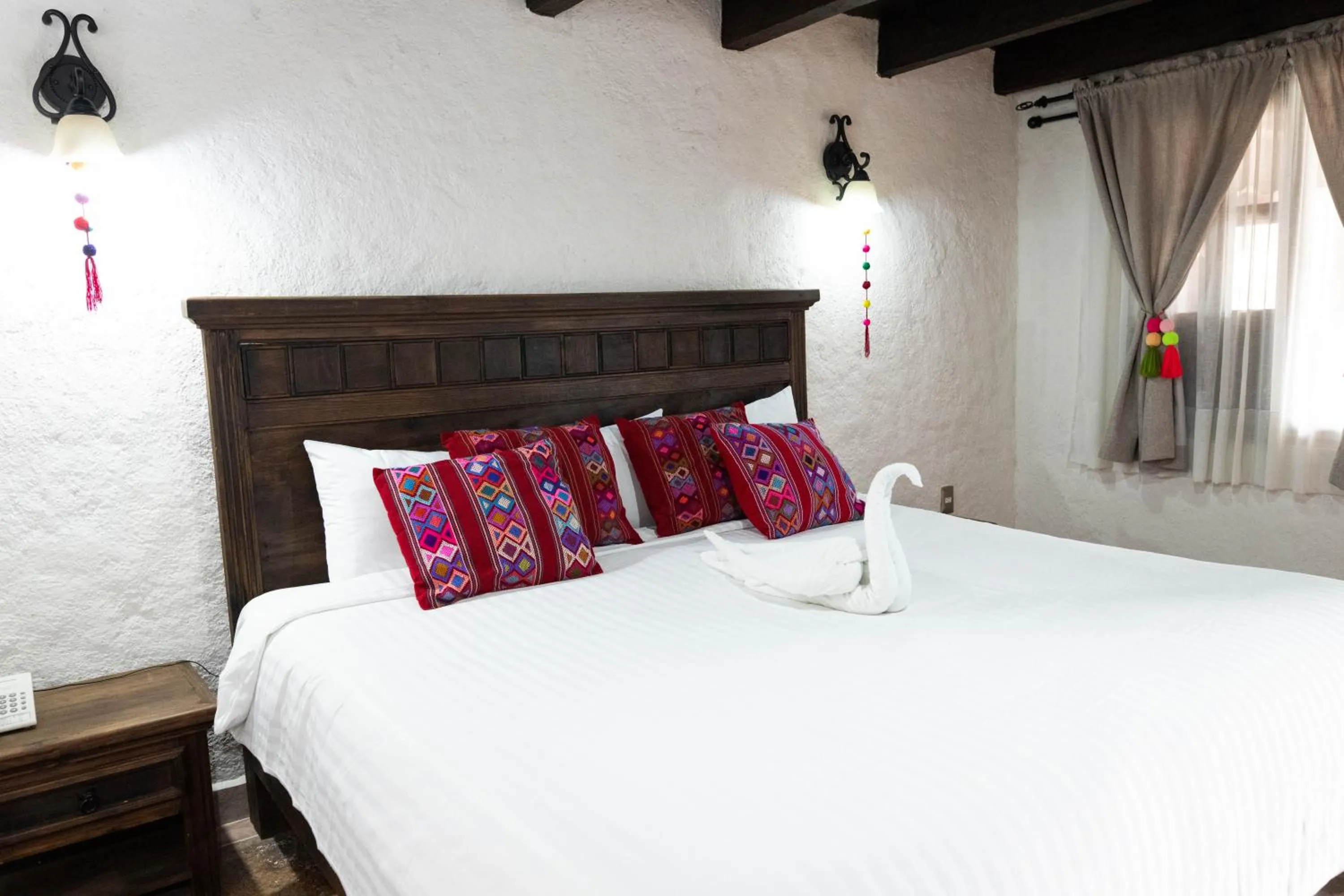 Bed in HOTEL PLAZA SAN CRISTOBAL INN