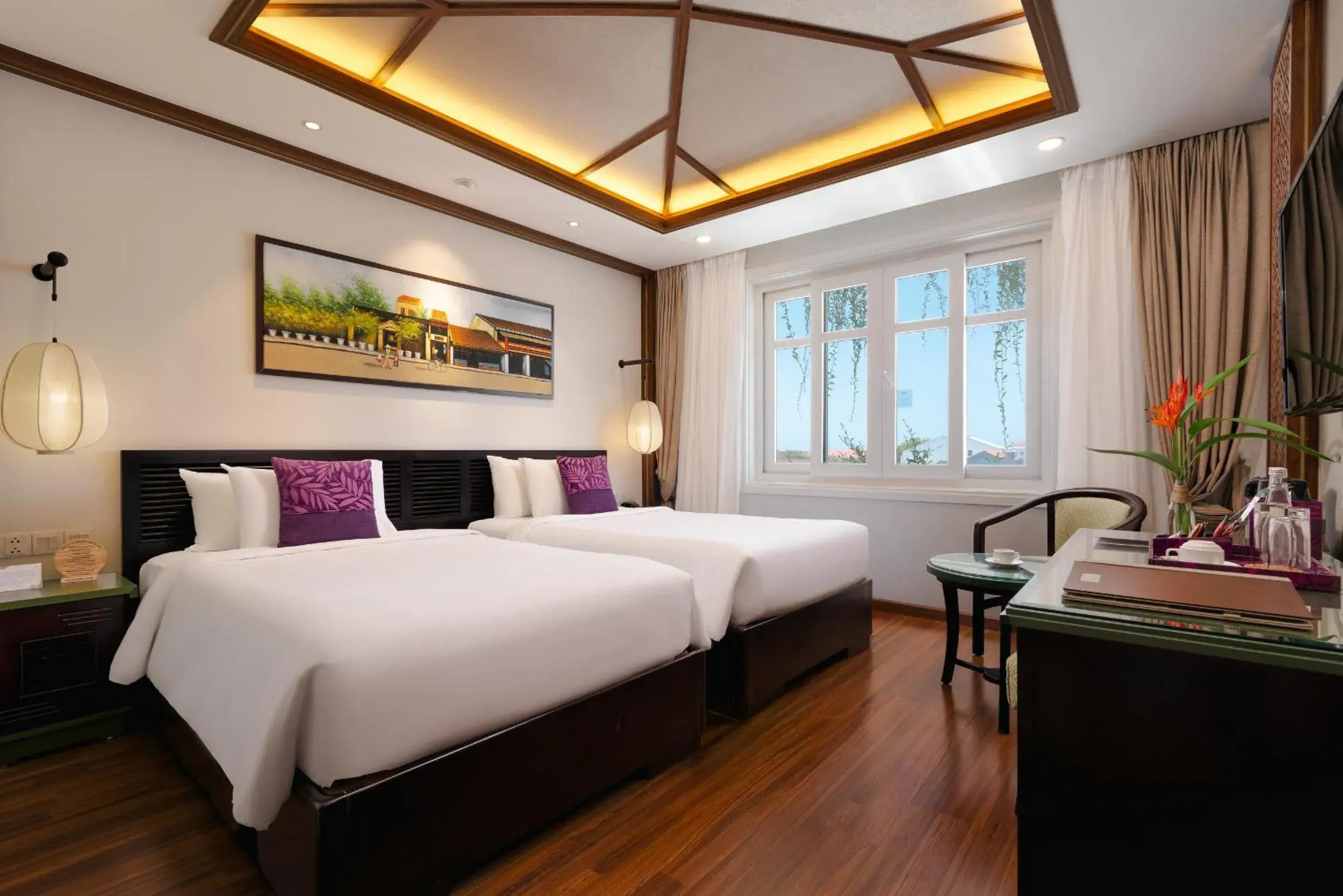 Superior Twin Room - Complimentary Daily Mini-bar in The Saga Hotel Hoi An Superior Twin Room - Complimentary Daily Mini-bar in The Saga Hotel Hoi An