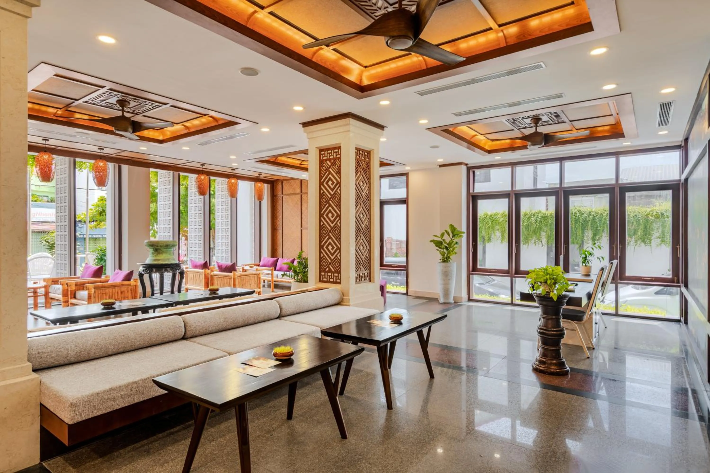 Lobby or reception in The Saga Hotel Hoi An