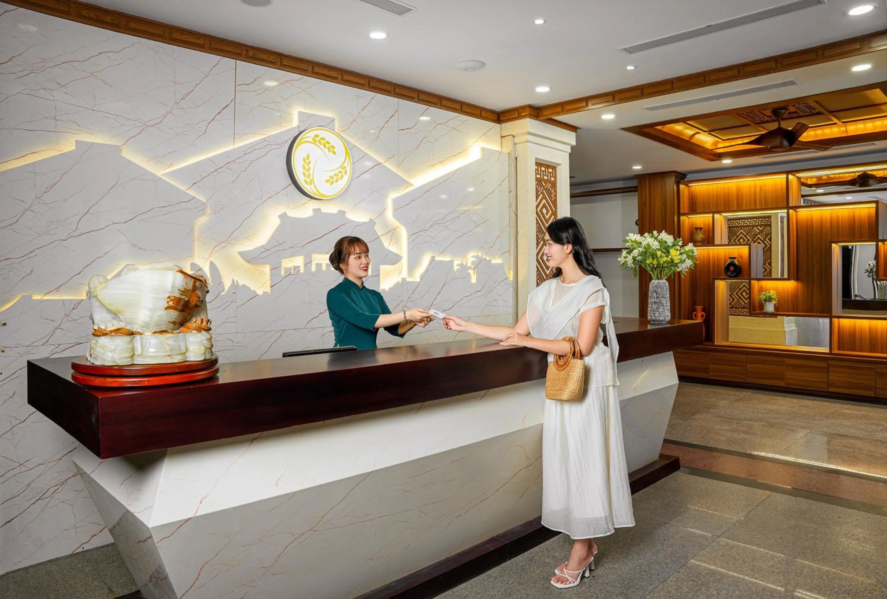 Lobby or reception in The Saga Hotel Hoi An