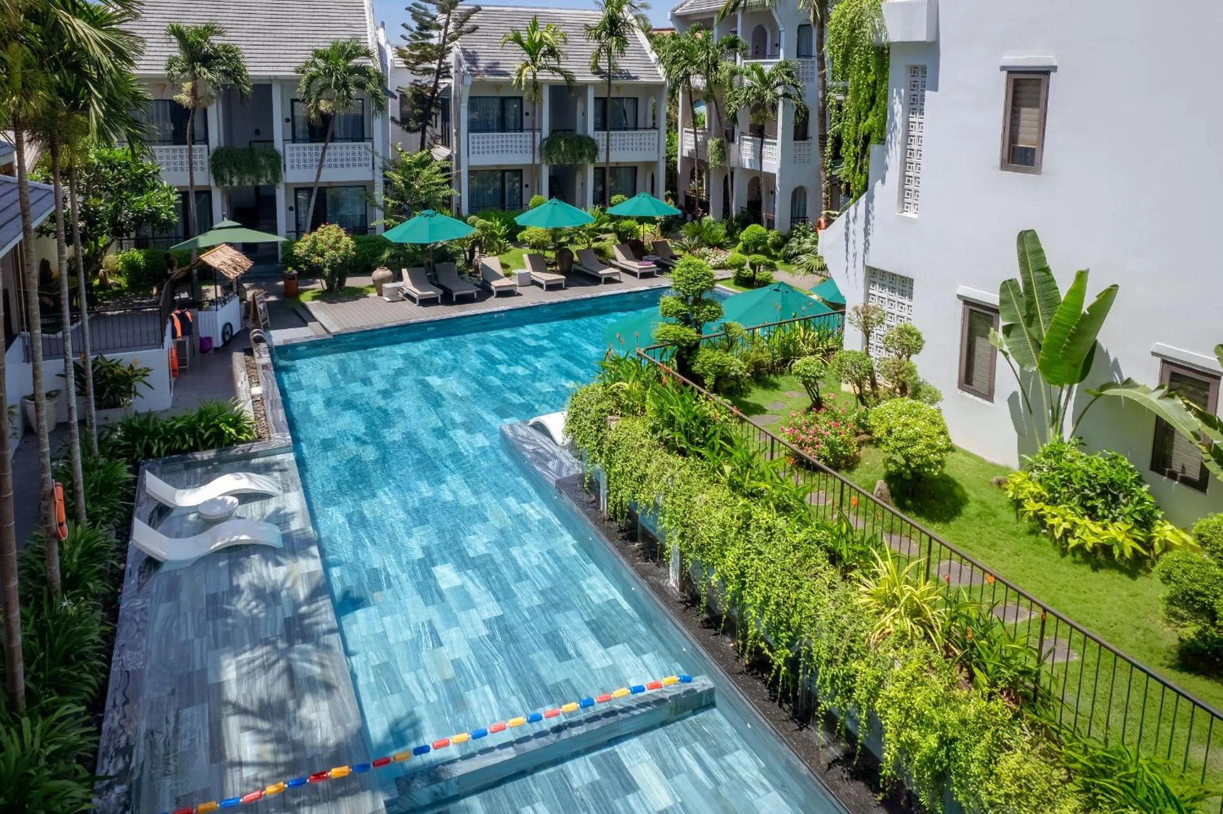 Swimming pool in The Saga Hotel Hoi An