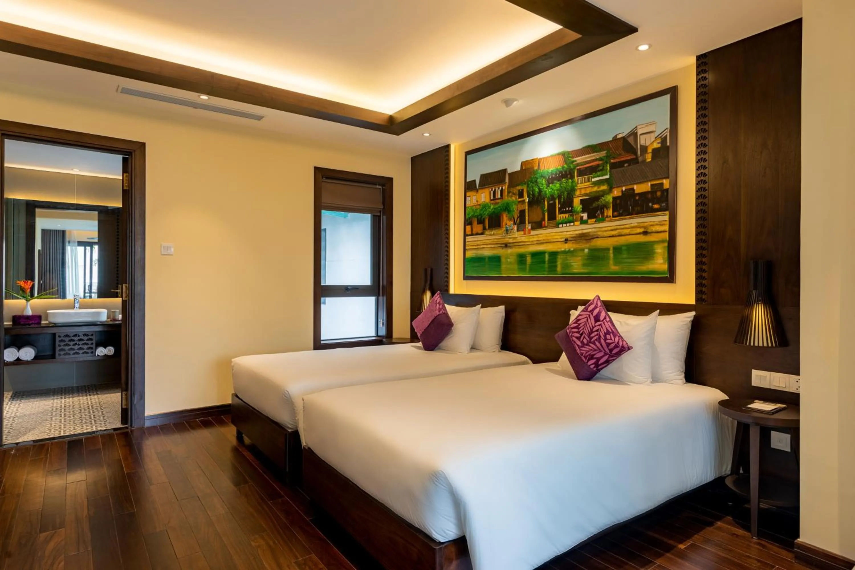 Bed in The Saga Hotel Hoi An