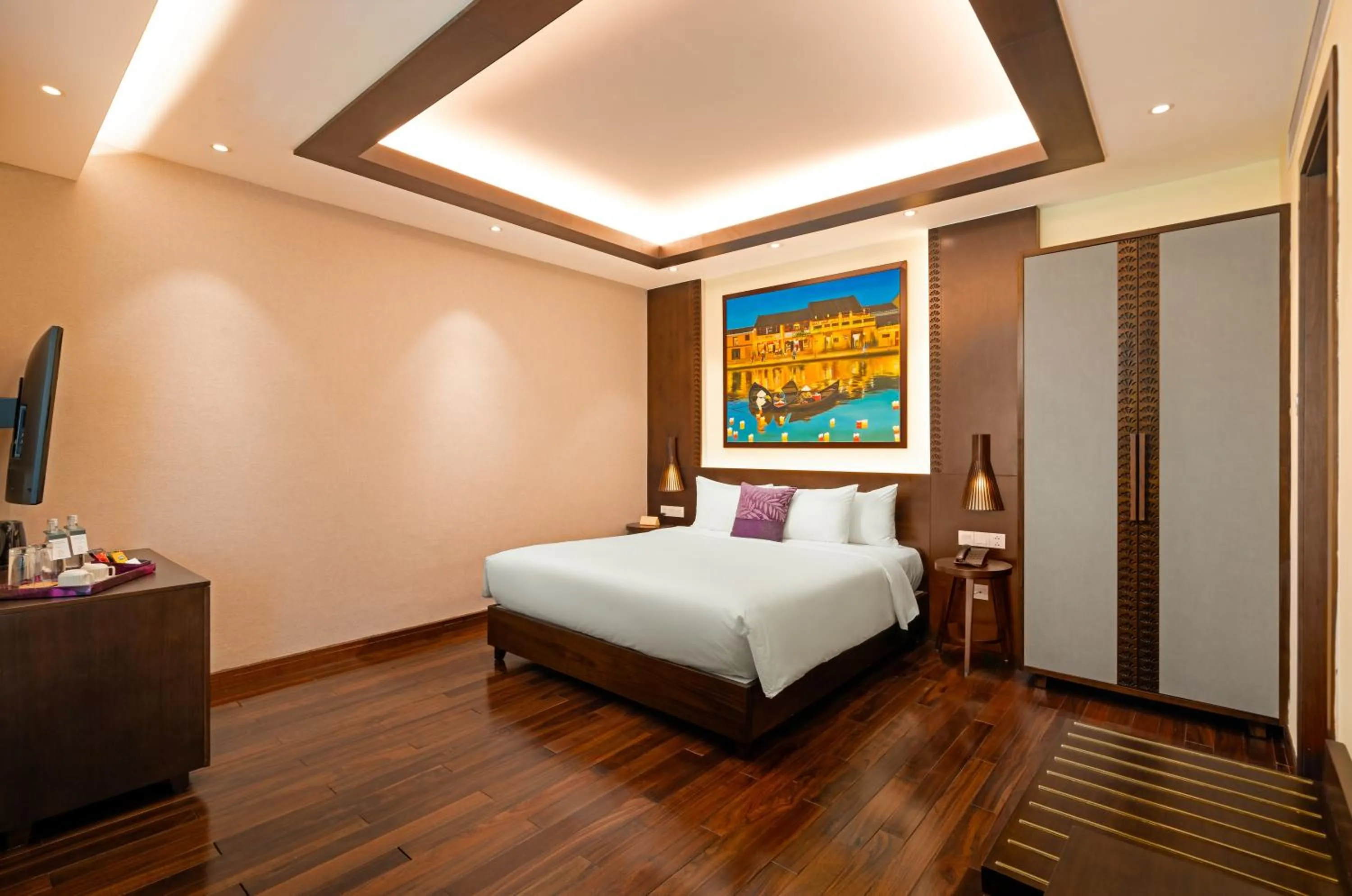 Bed in The Saga Hotel Hoi An