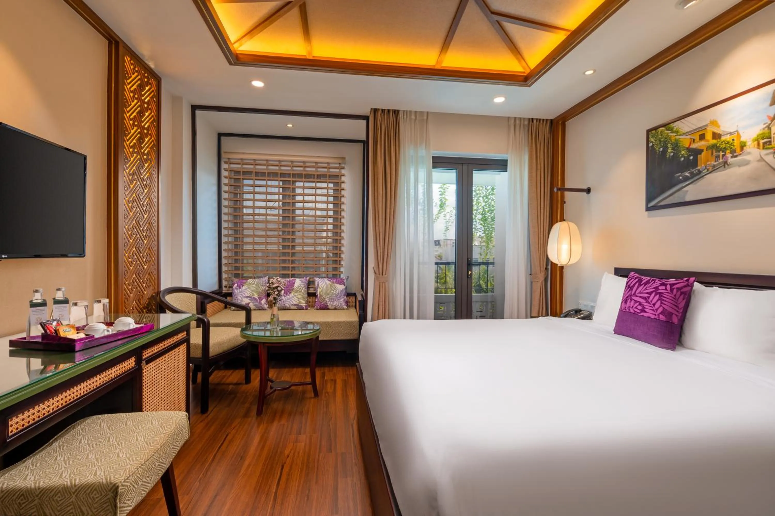 Bed in The Saga Hotel Hoi An