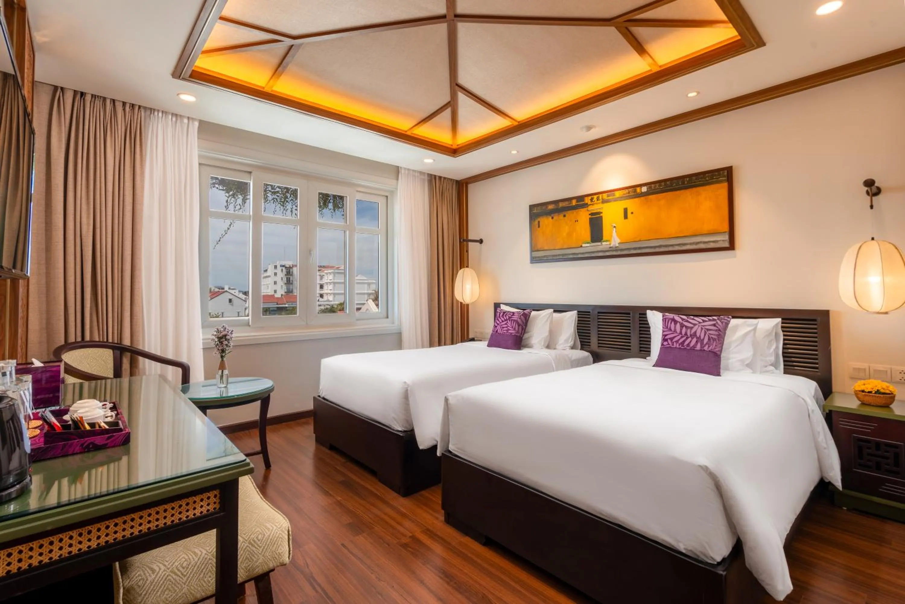 Bed in The Saga Hotel Hoi An