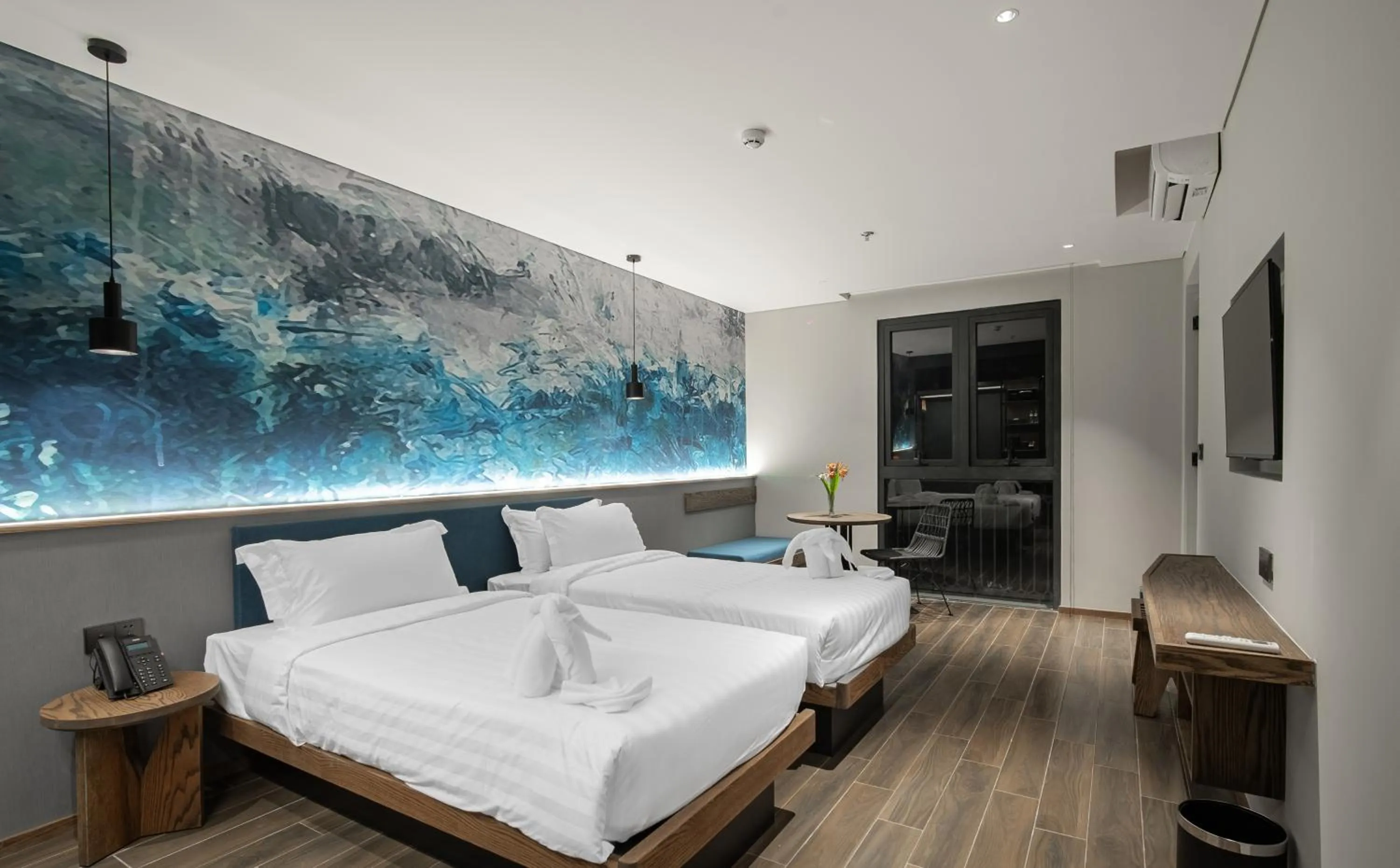 Bed in TK Phu Quoc Hotel - Grand World Phu Quoc