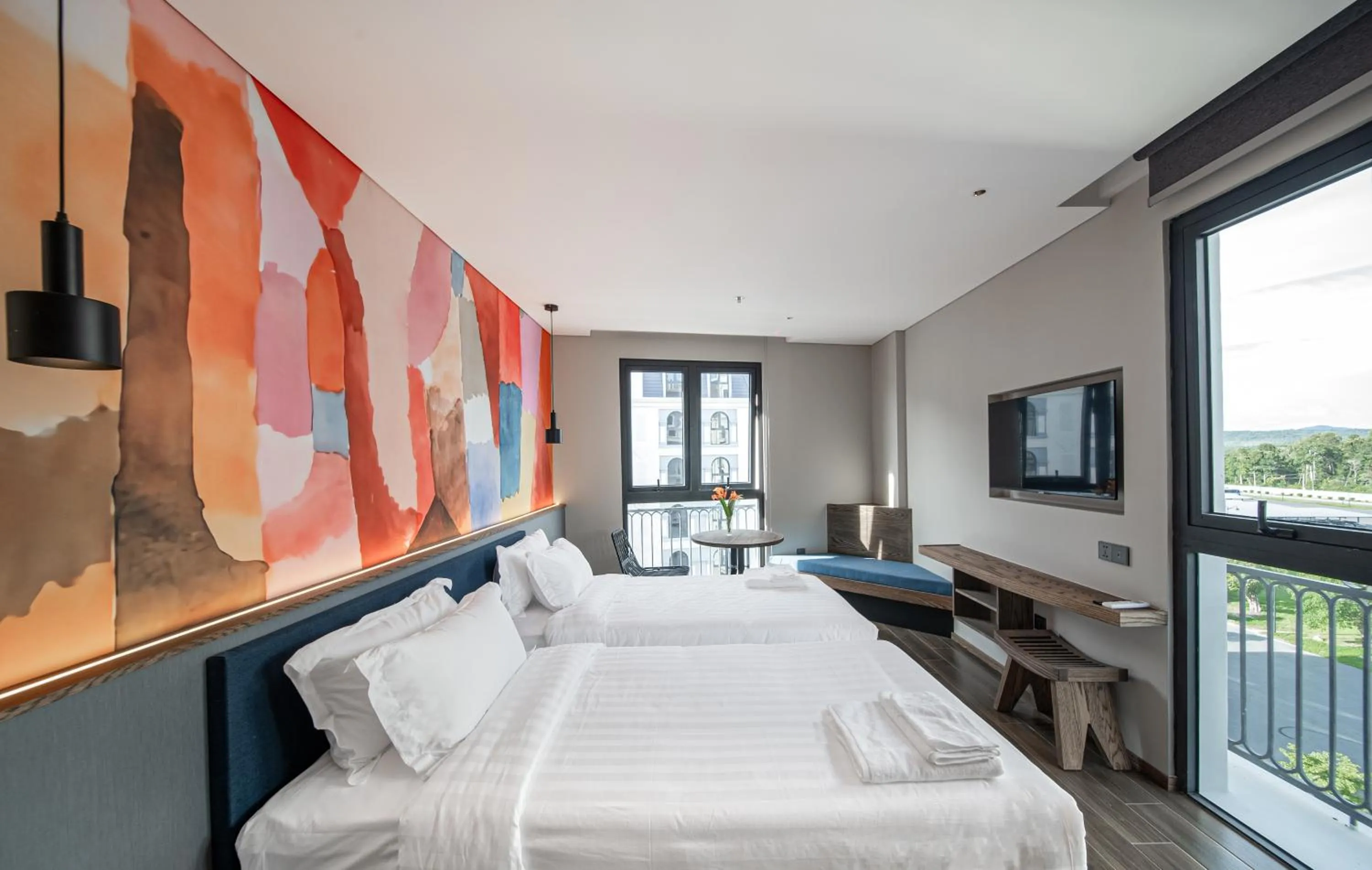 Bed in TK Phu Quoc Hotel - Grand World Phu Quoc