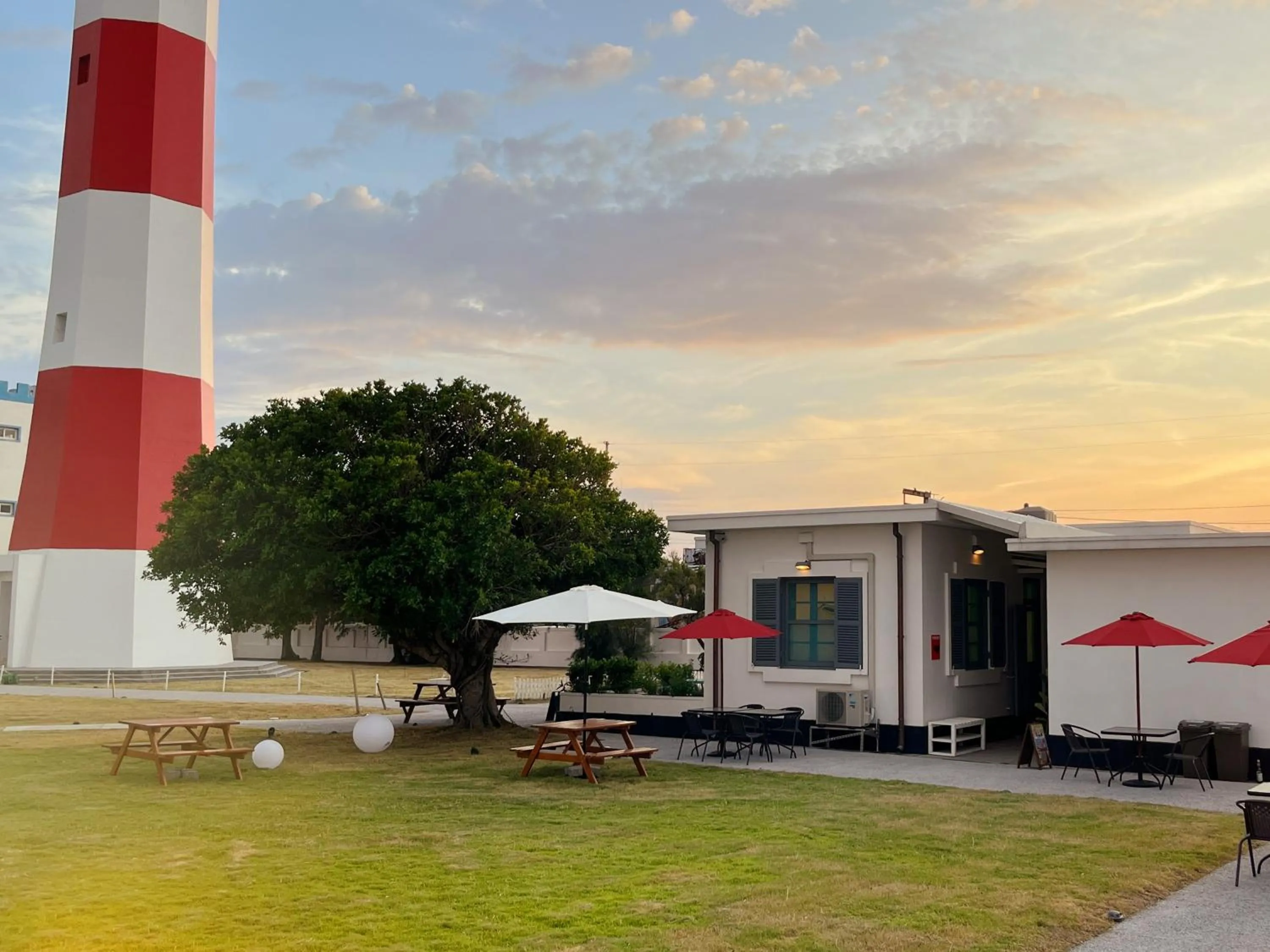 Garden view in Gaomei Lighthouse