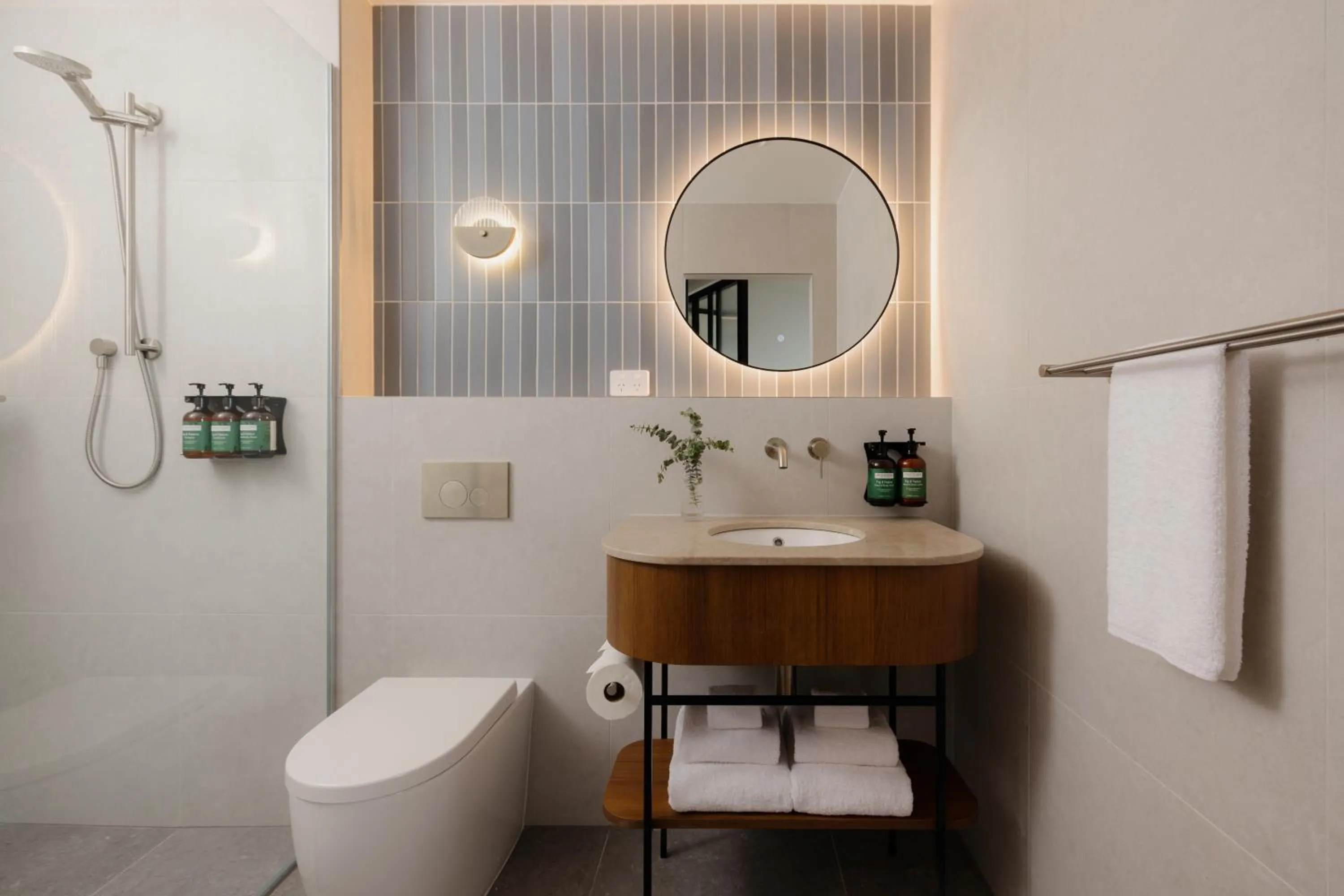 Bathroom in Crowne Plaza Adelaide Mawson Lakes by IHG