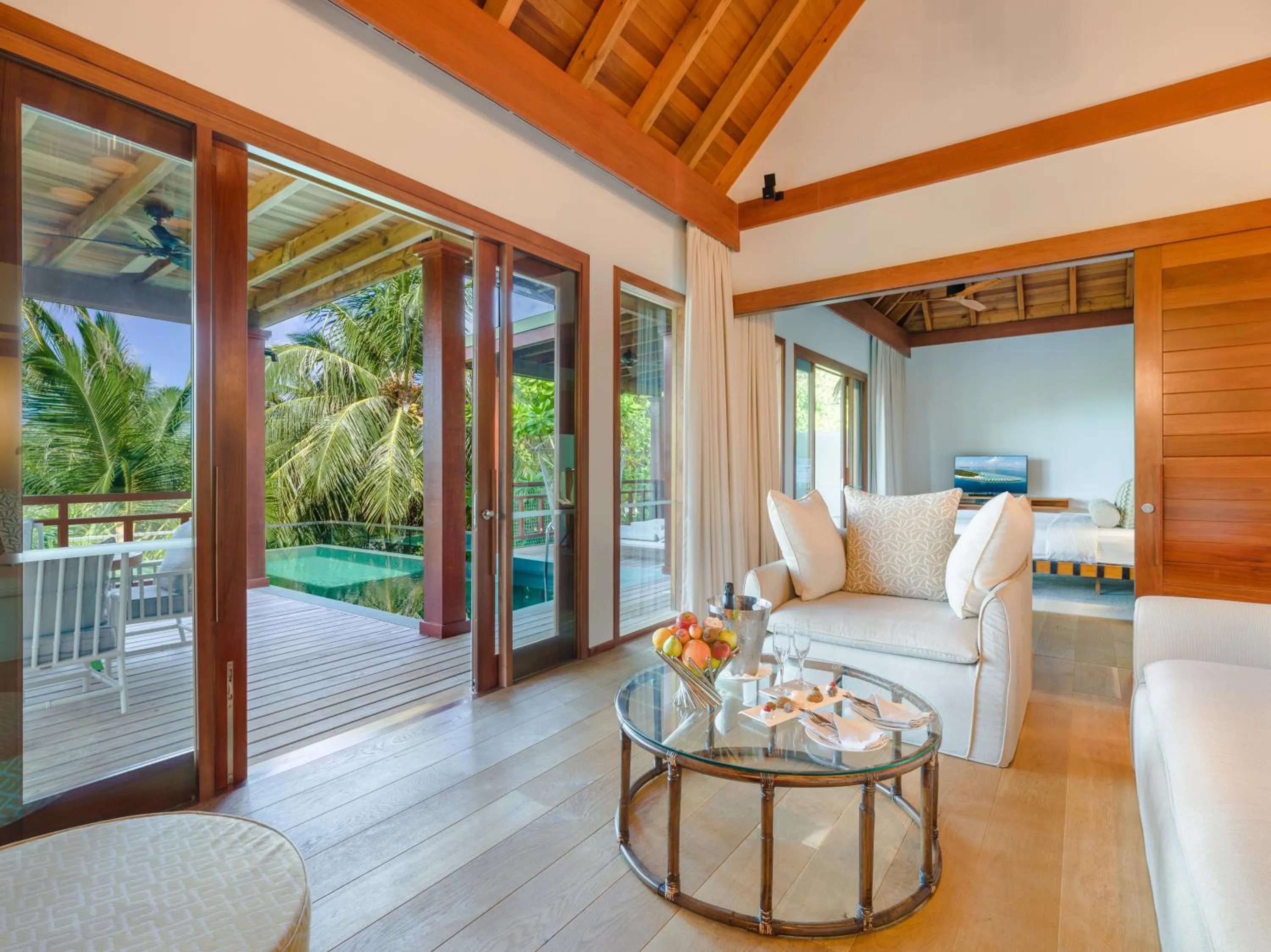 Bed in Amilla Maldives