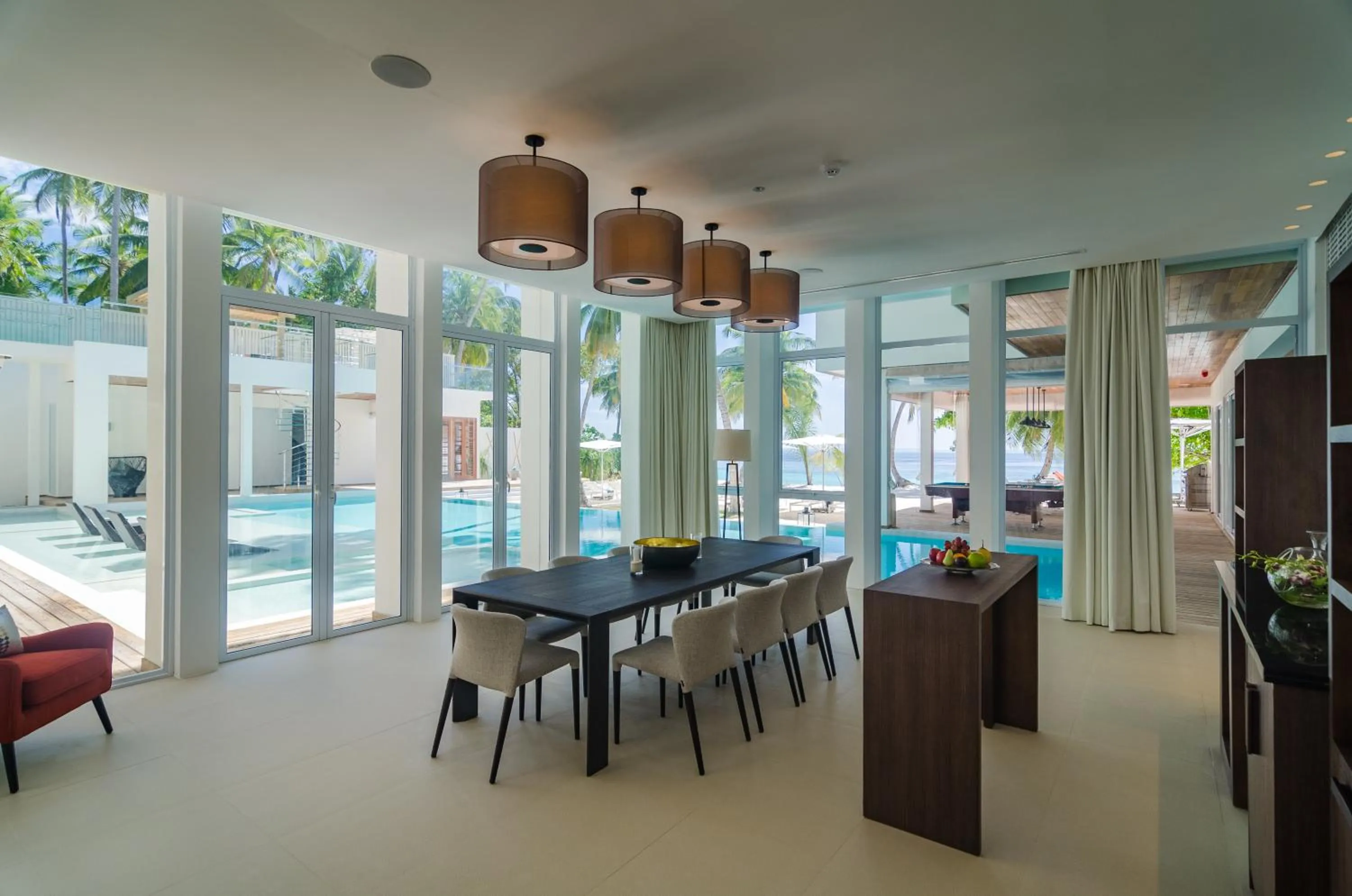 Dining area in Amilla Maldives
