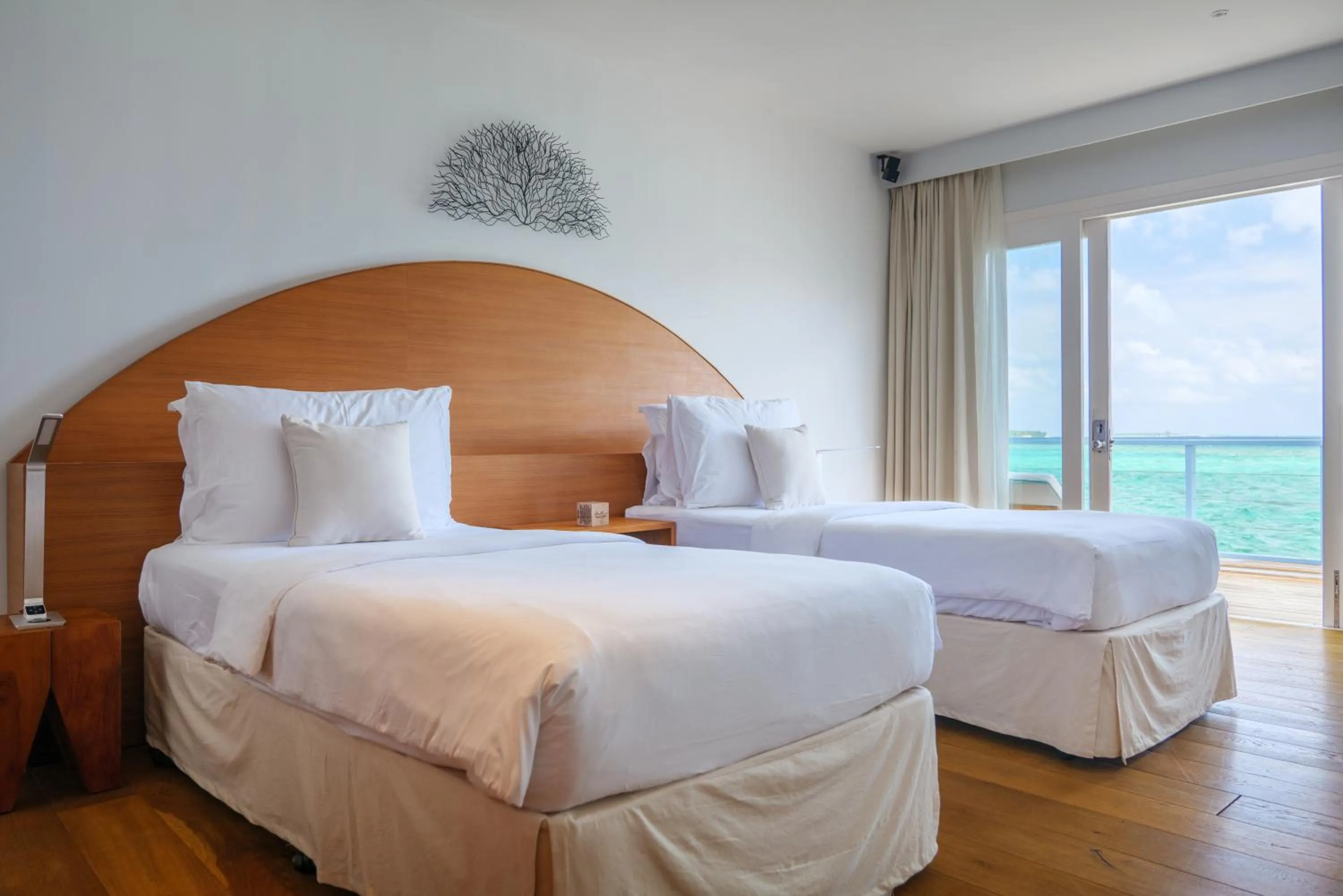 Bed in Amilla Maldives