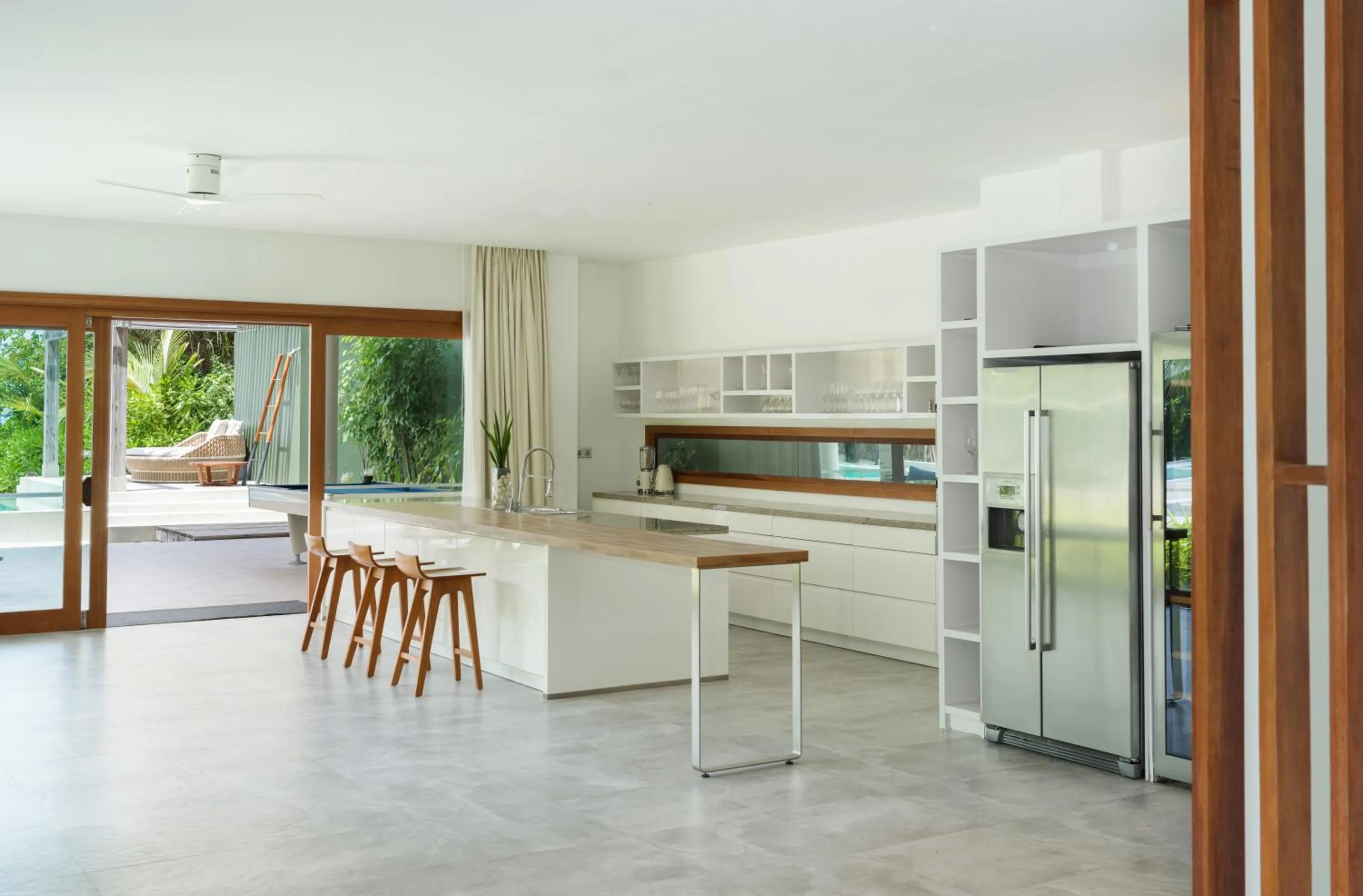 kitchen in Amilla Maldives