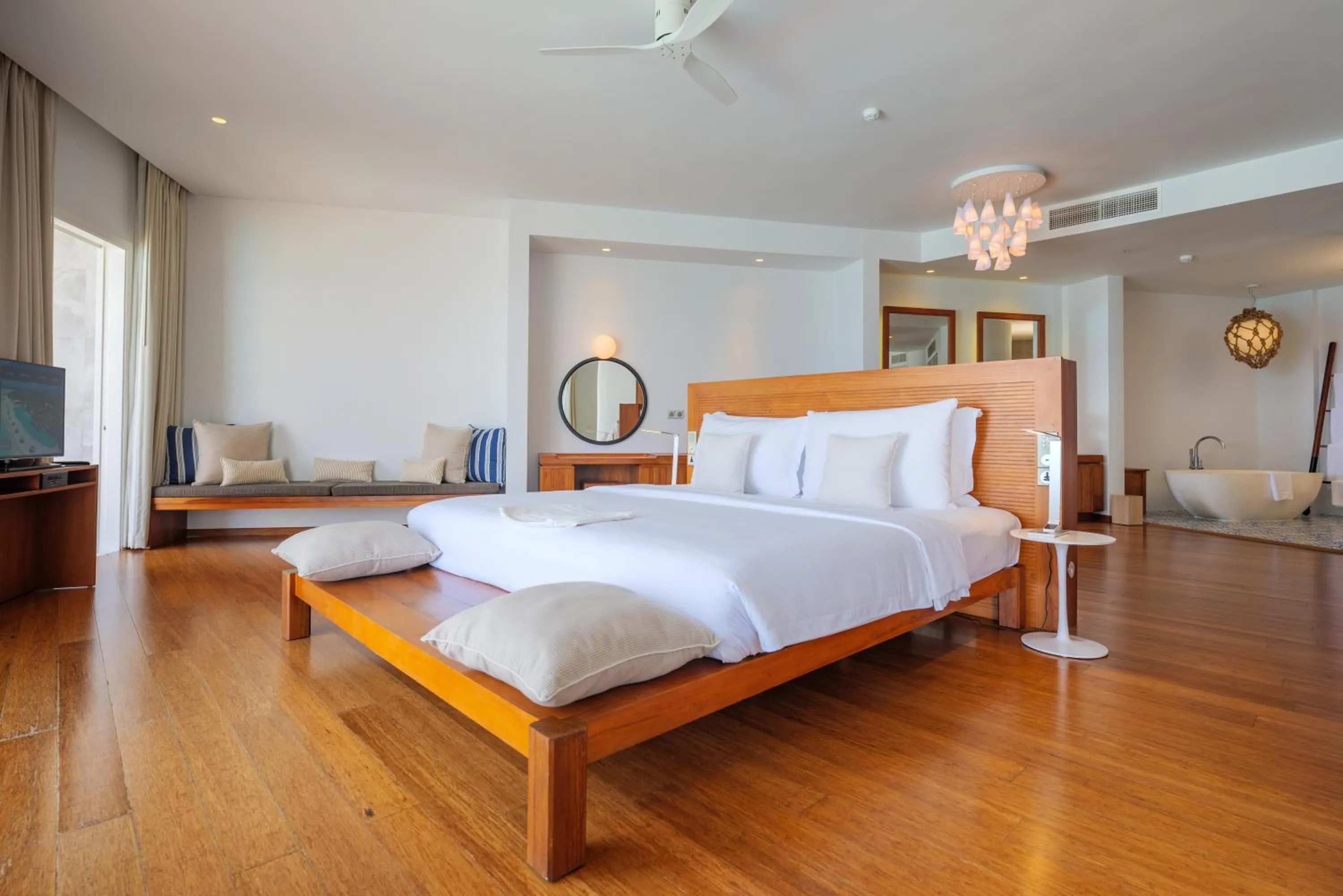 Bed in Amilla Maldives