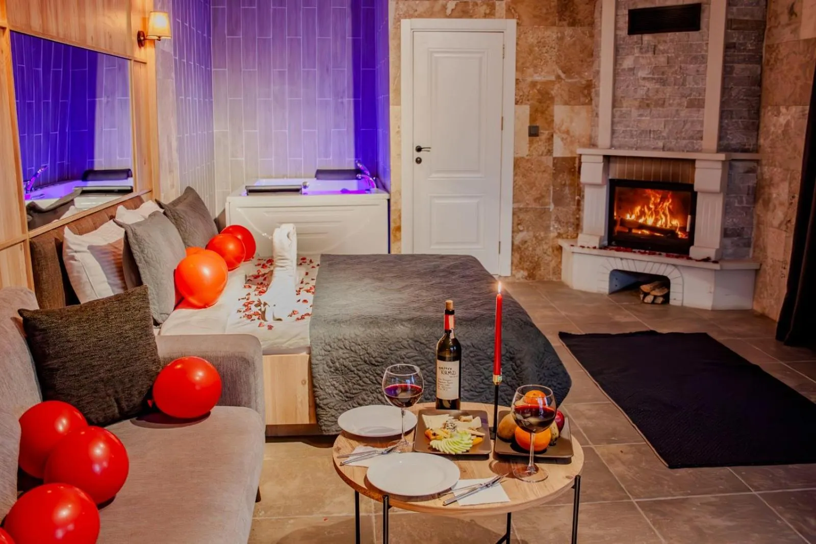 Living room in 216 North Hotel