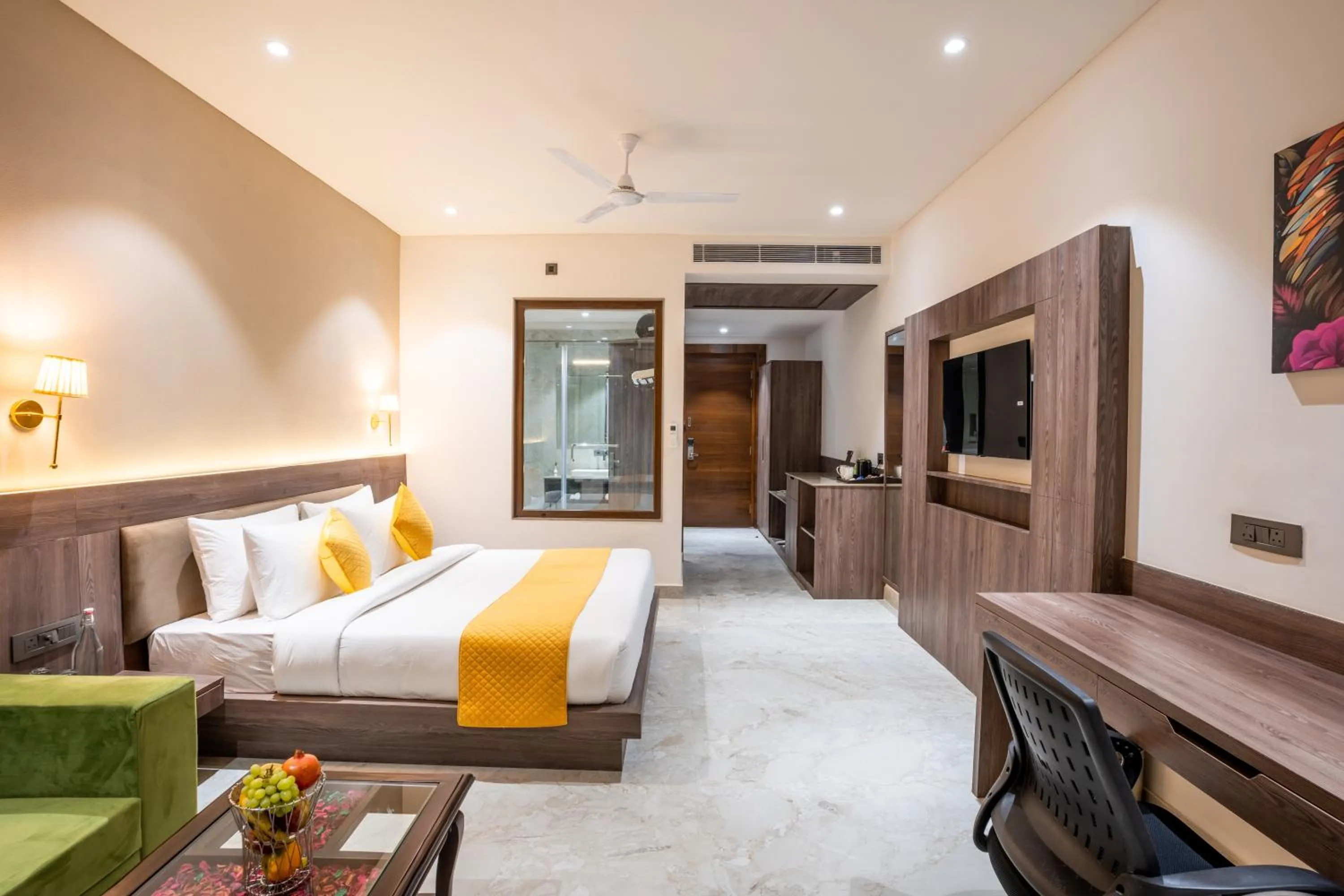 Bed in Shervani Pebbles & Pines Resort & Spa, Corbett