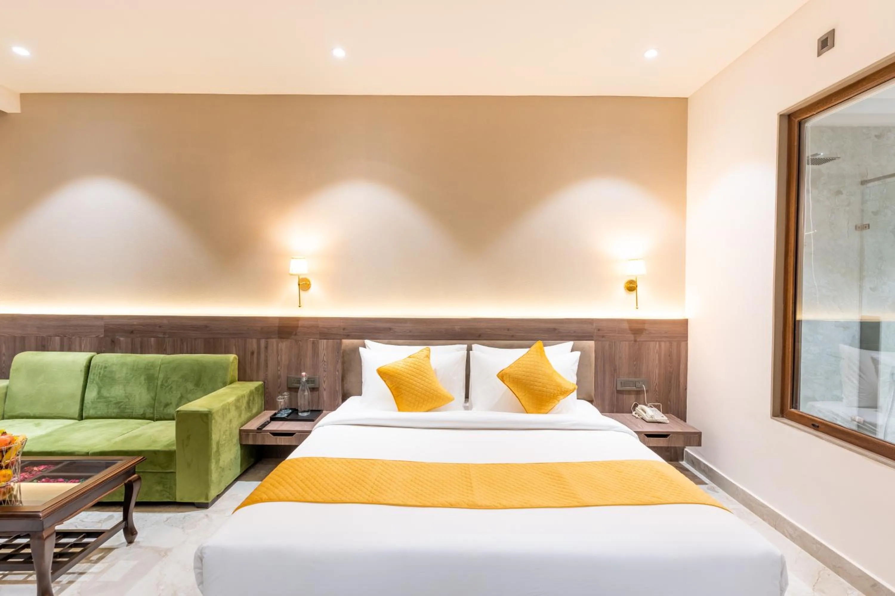 Bed in Shervani Pebbles & Pines Resort & Spa, Corbett