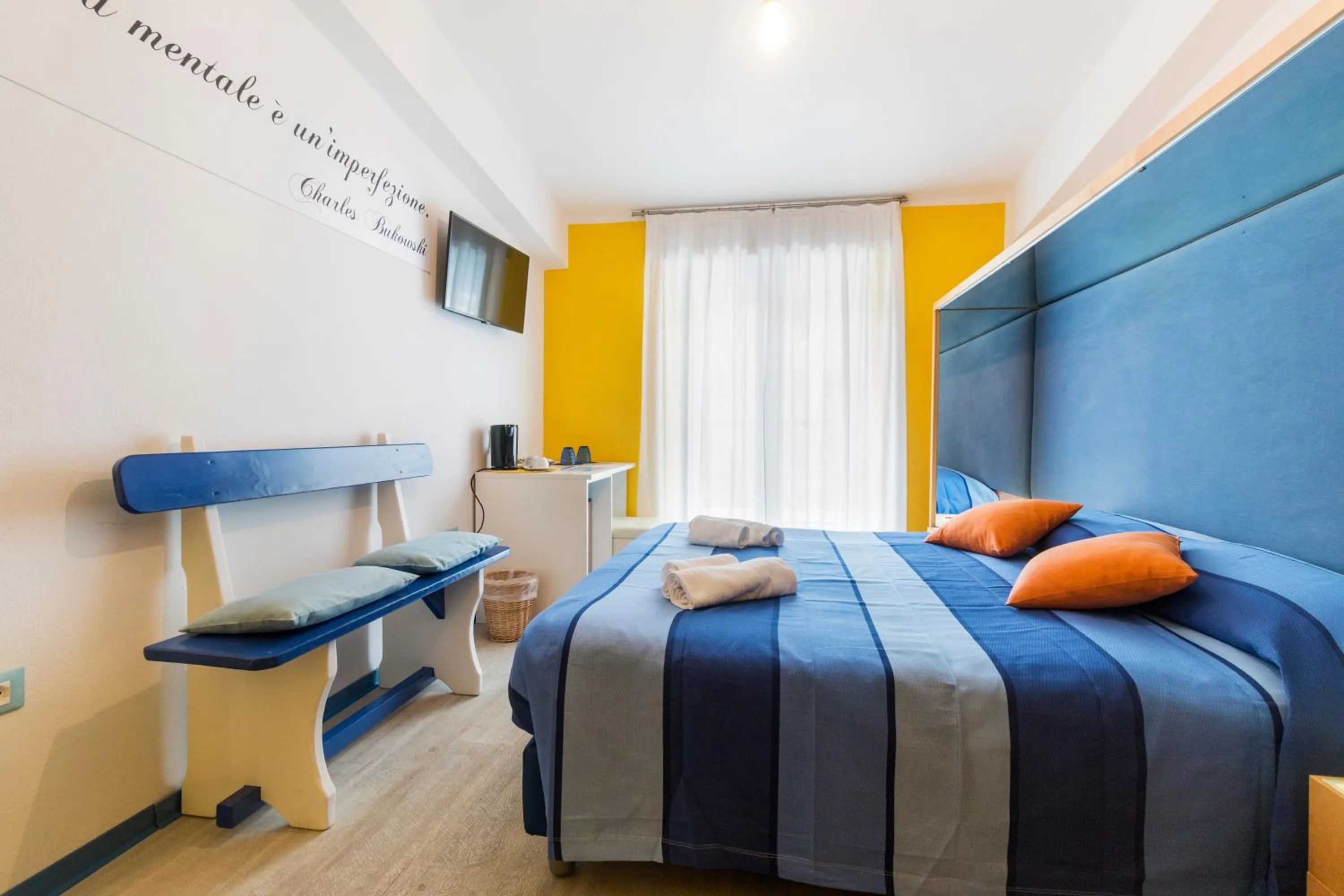 Bed in La Favorita Hotel