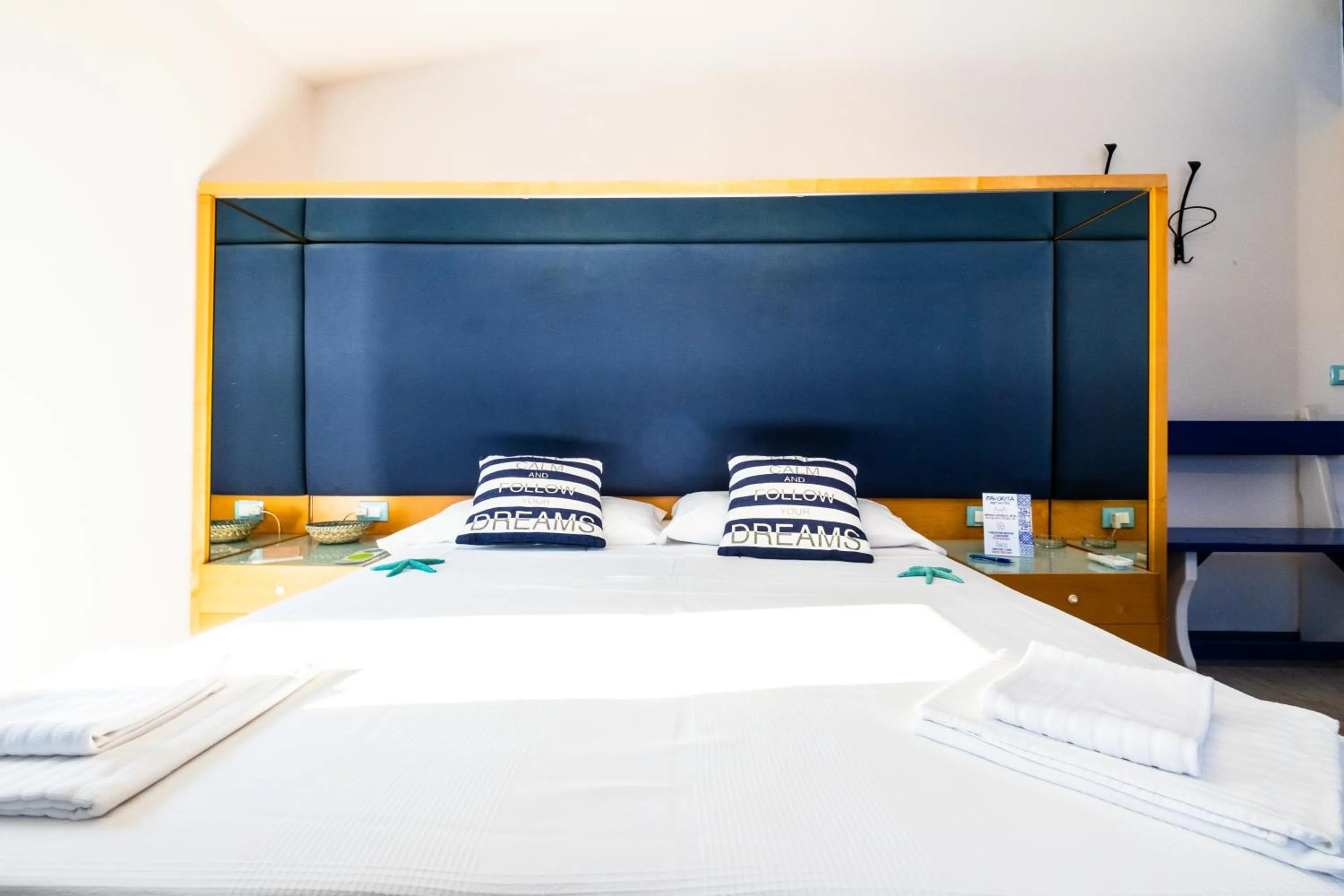 Bed in La Favorita Hotel